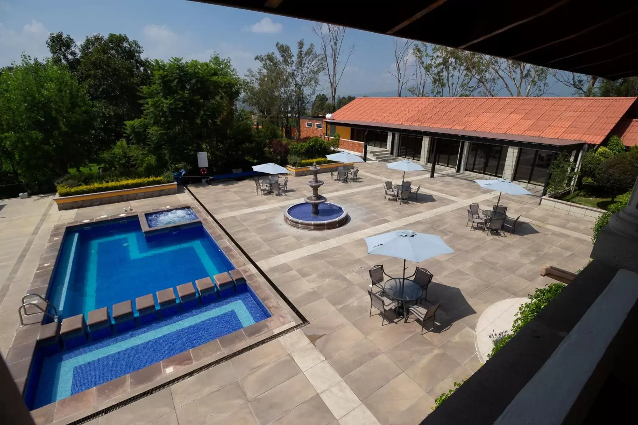 Pool View in Hotel Hacienda Montesinos