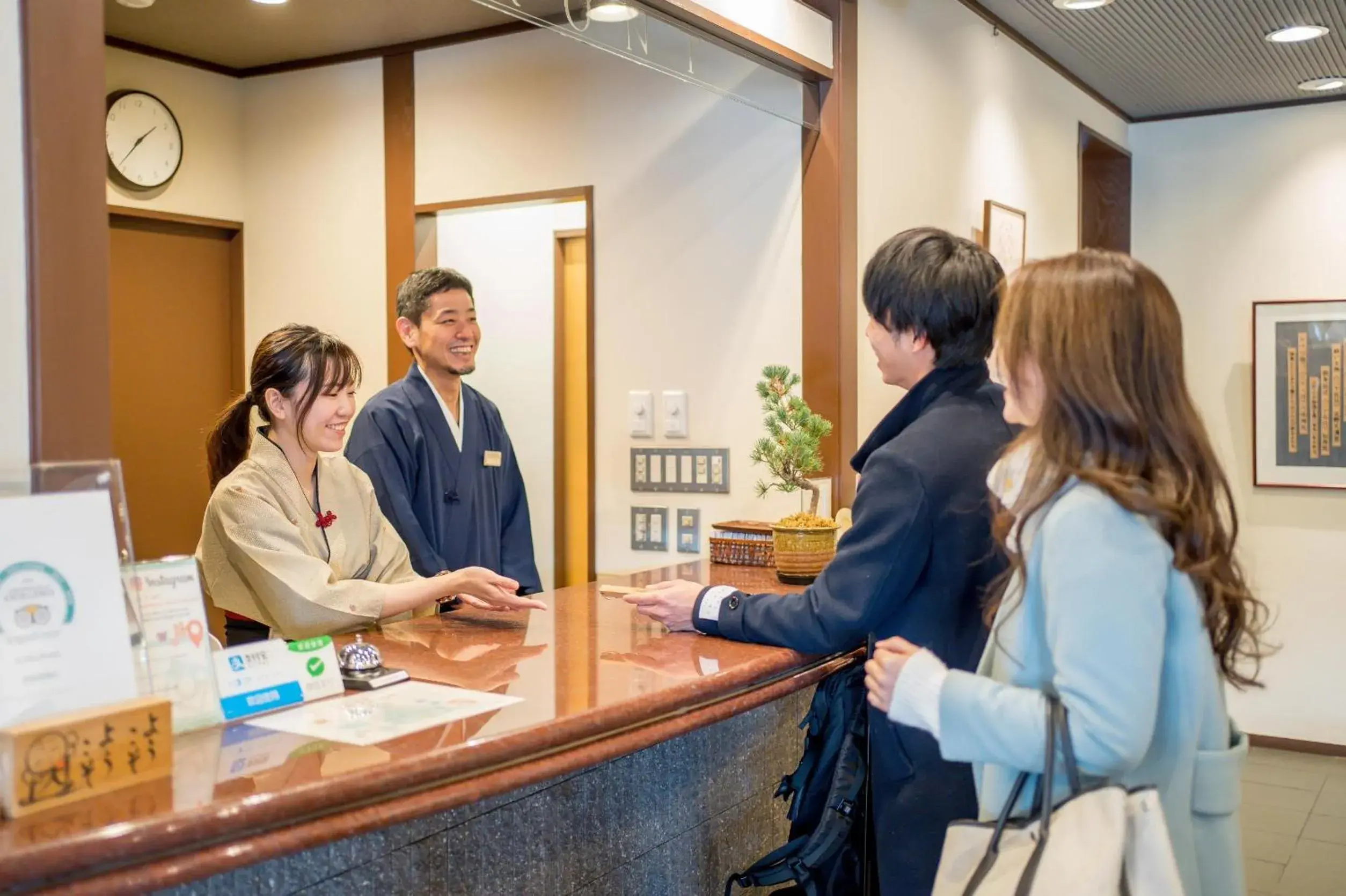 Staff, Lobby/Reception in Ryokan Ryokufuso