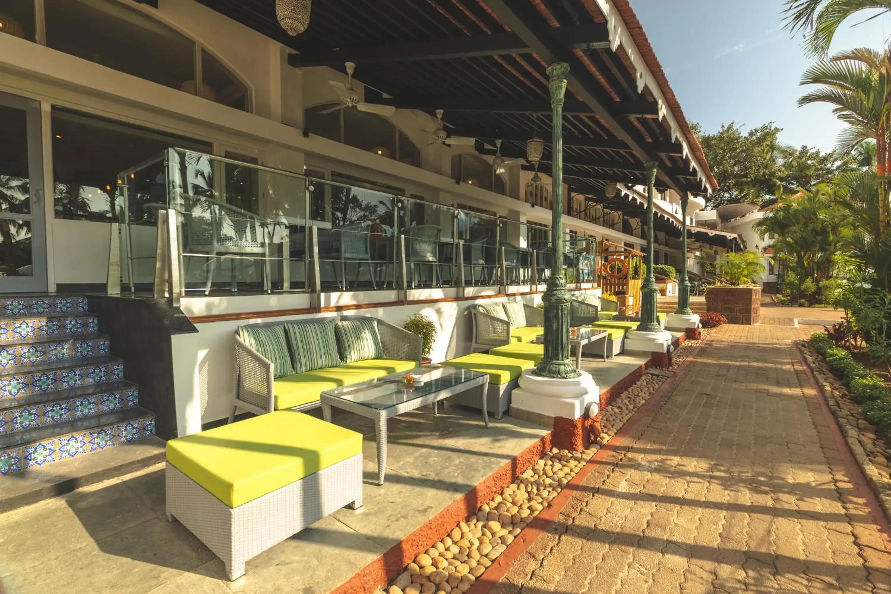 Patio in Heritage Village Resort & Spa Goa