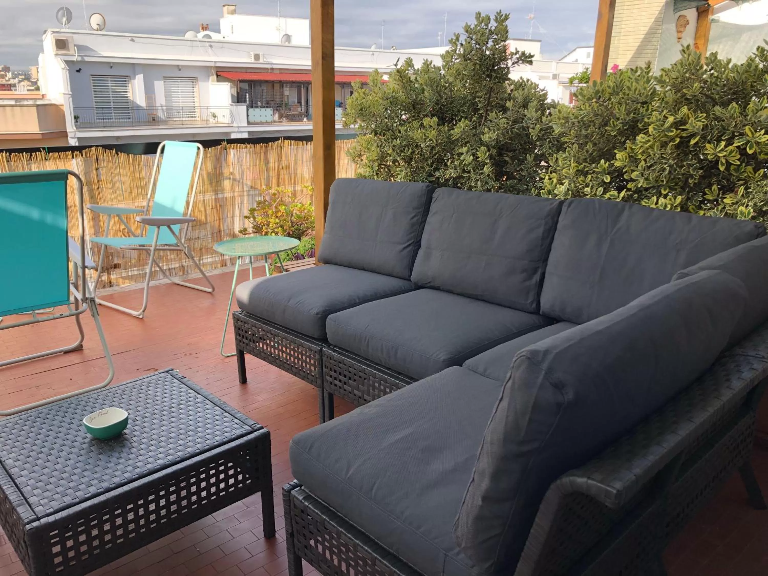 Balcony/Terrace, Seating Area in B&B La Terrazza Near The Beach
