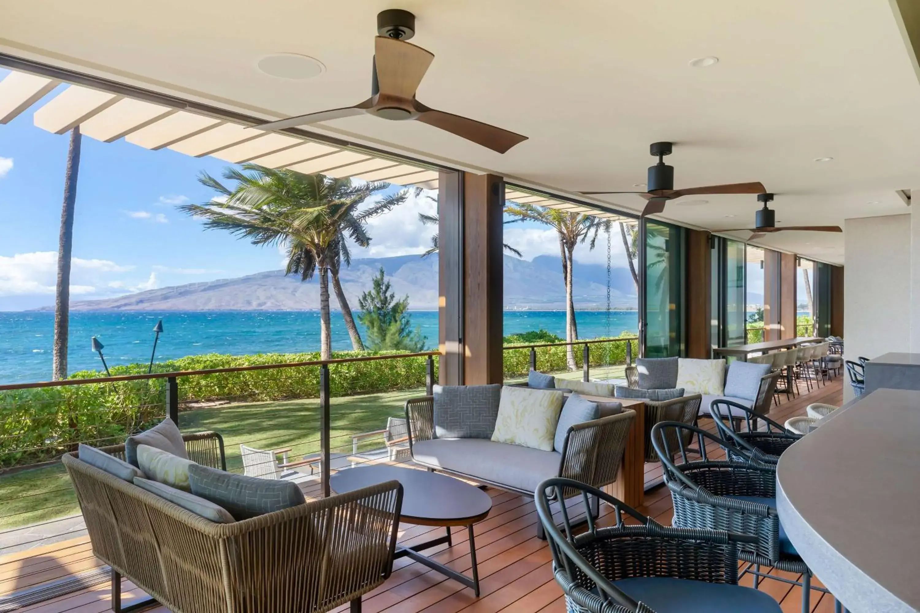 Patio in Hilton Grand Vacations Club Maui Bay Villas