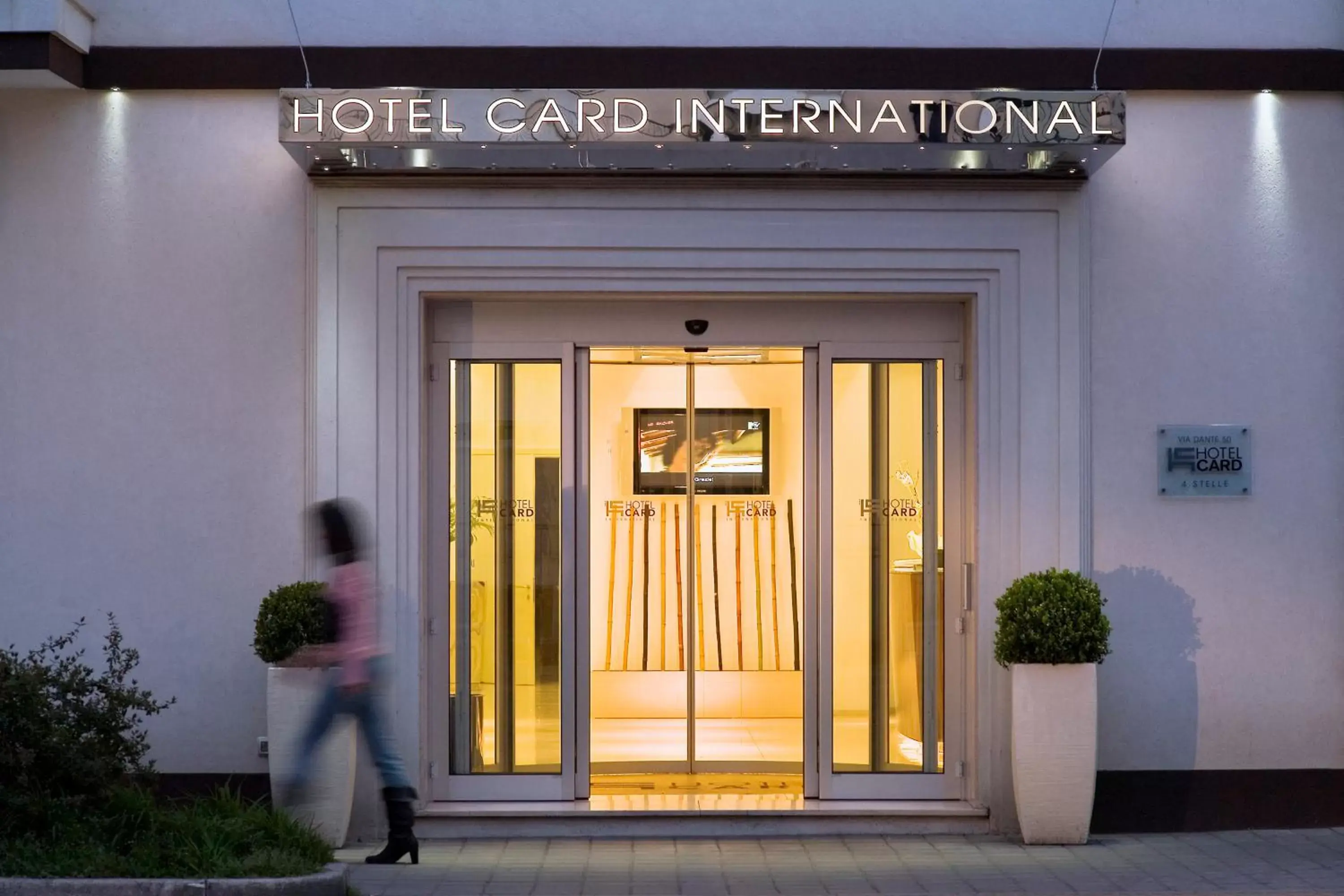 Facade/entrance in Card International Hotel