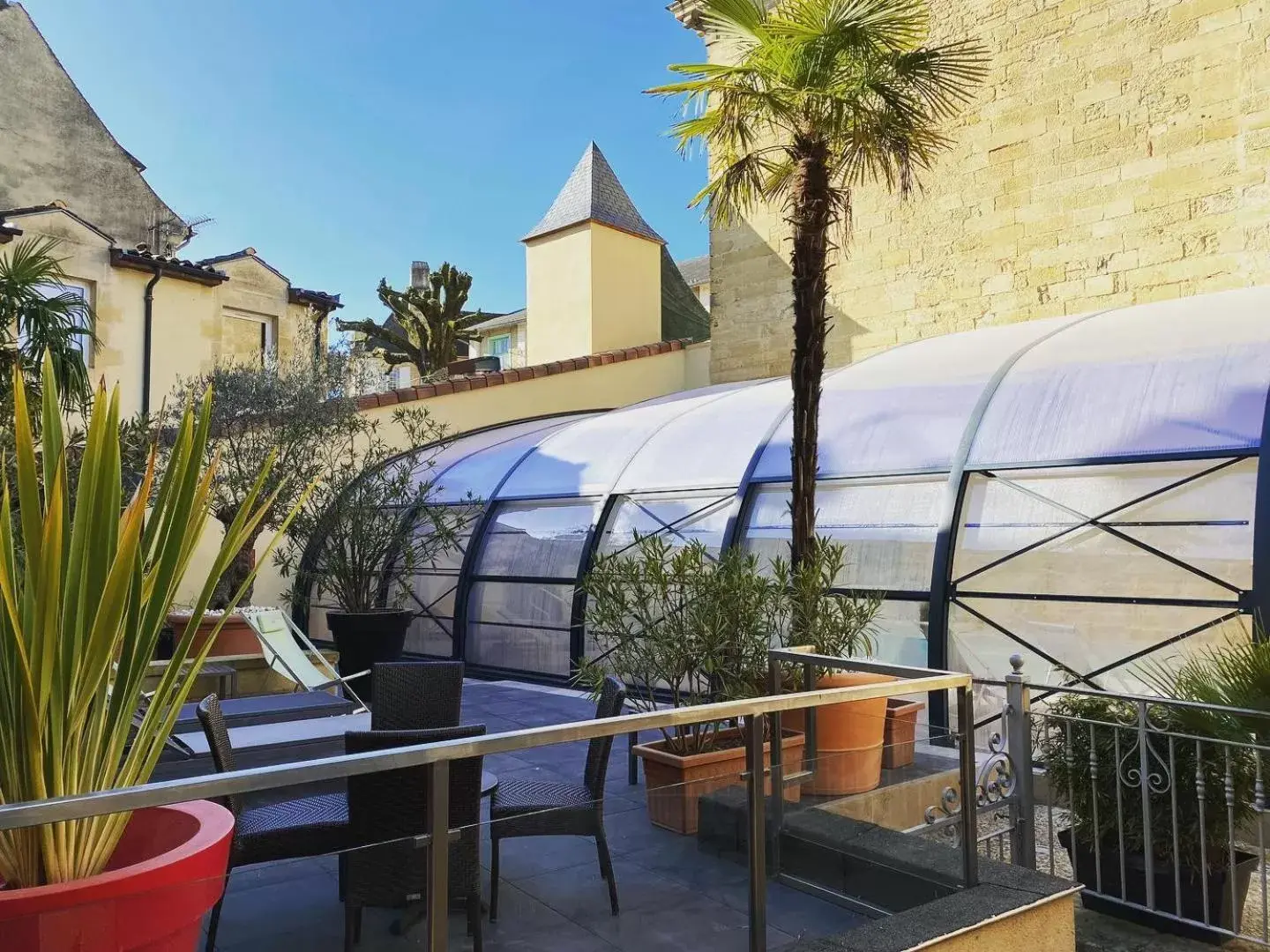 Swimming pool, Pool View in Plaza Madeleine & Spa