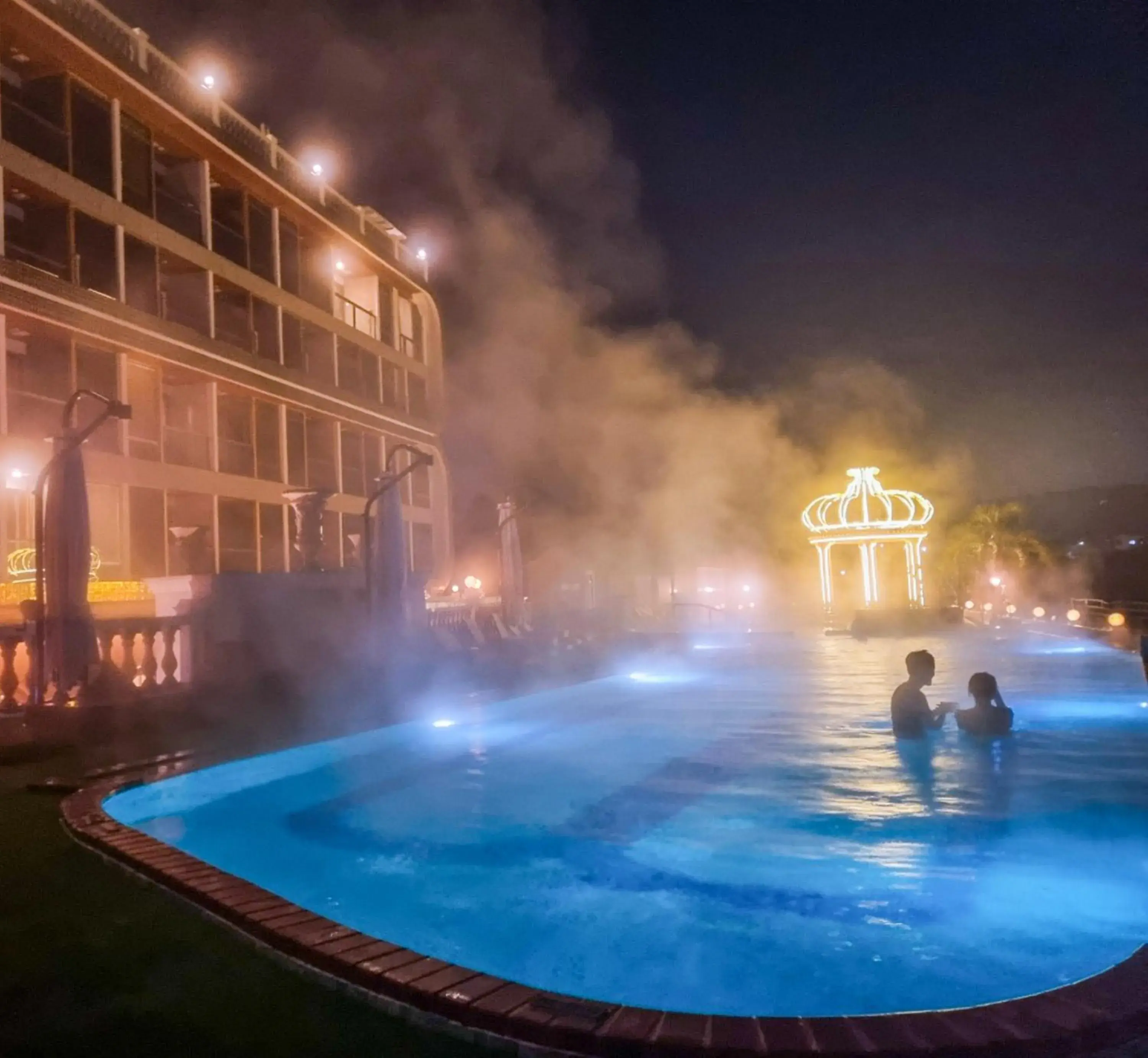 Night, Swimming Pool in GoldOne Hotel & Suites