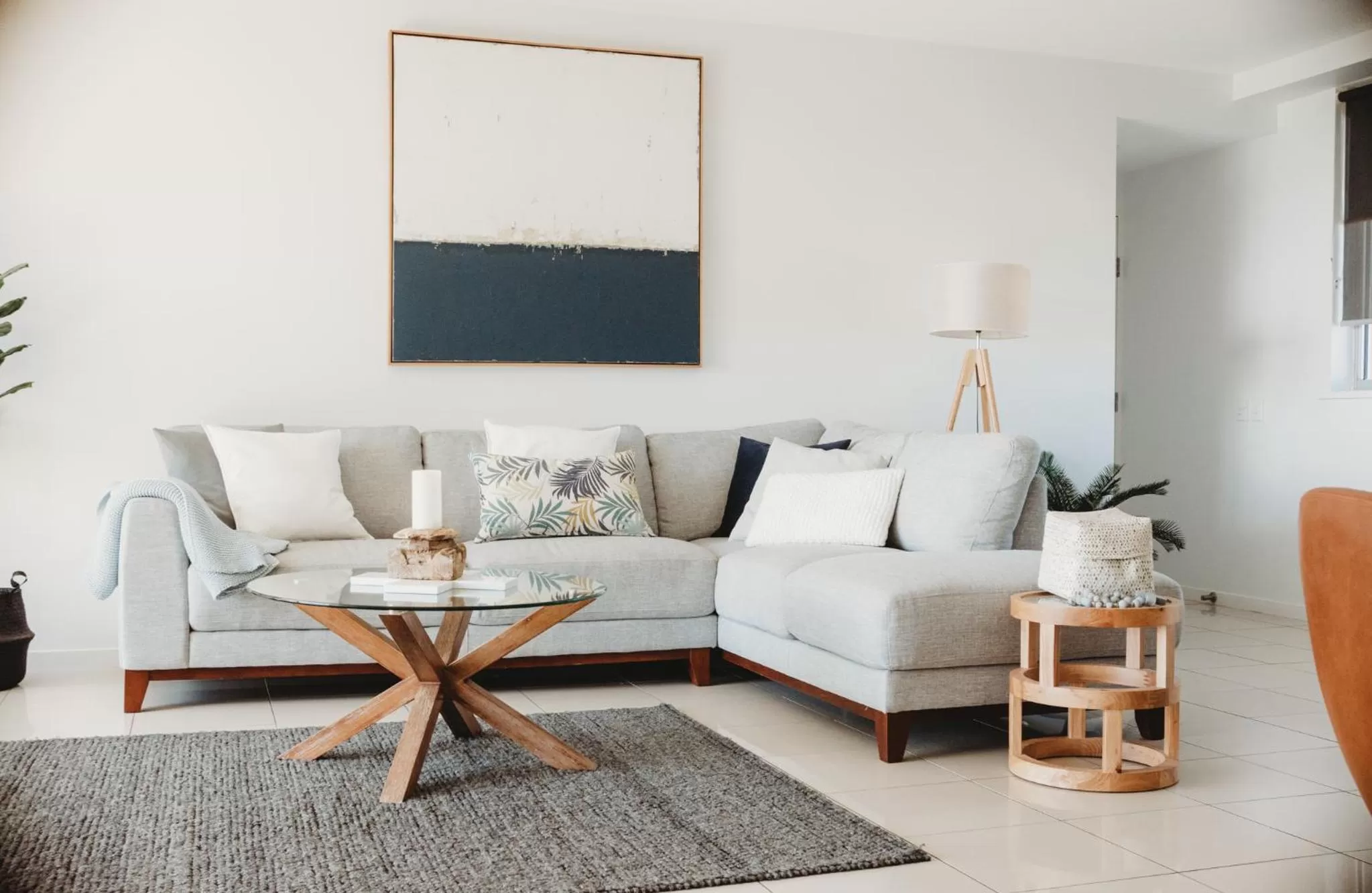 Living room in Grandview Apartments