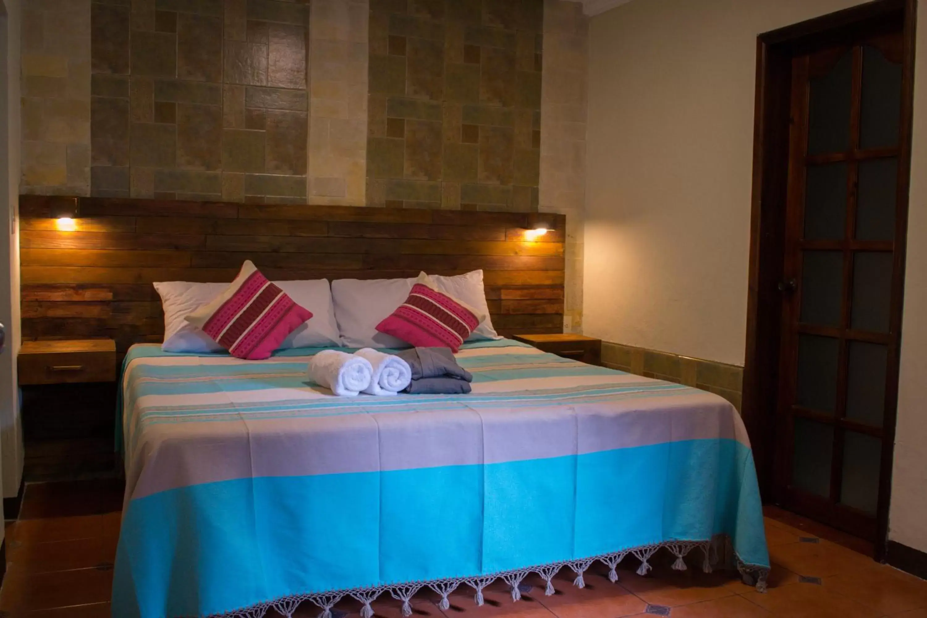 Bed in Arte Sano Hotel San Cristobal