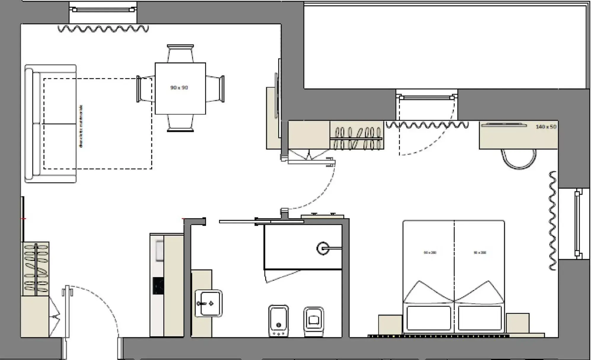 Photo of the whole room, Floor Plan in Residence Garni Hotel Vineus