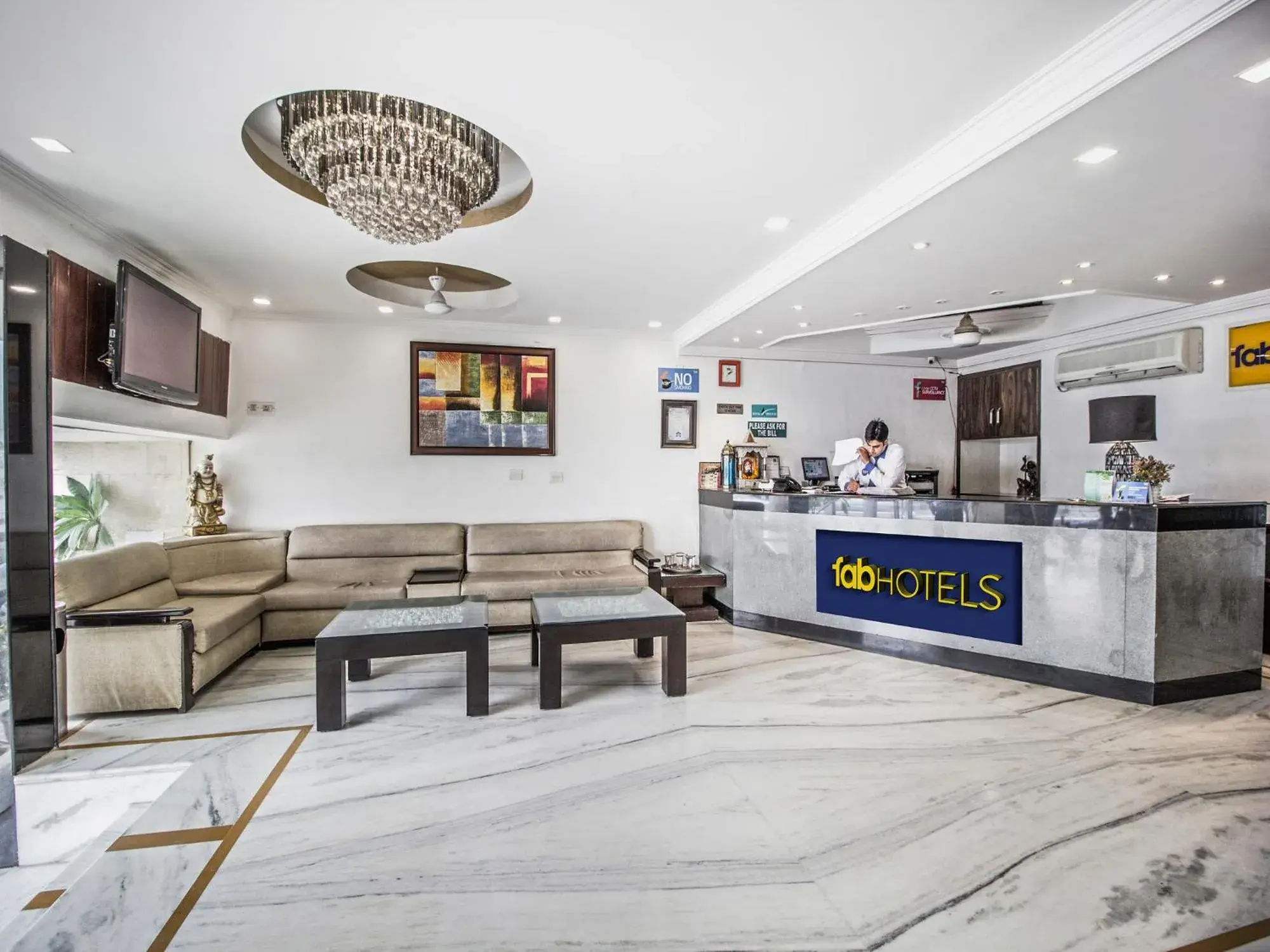 Lobby or reception, Lobby/Reception in FabHotel Star Delhi Airport