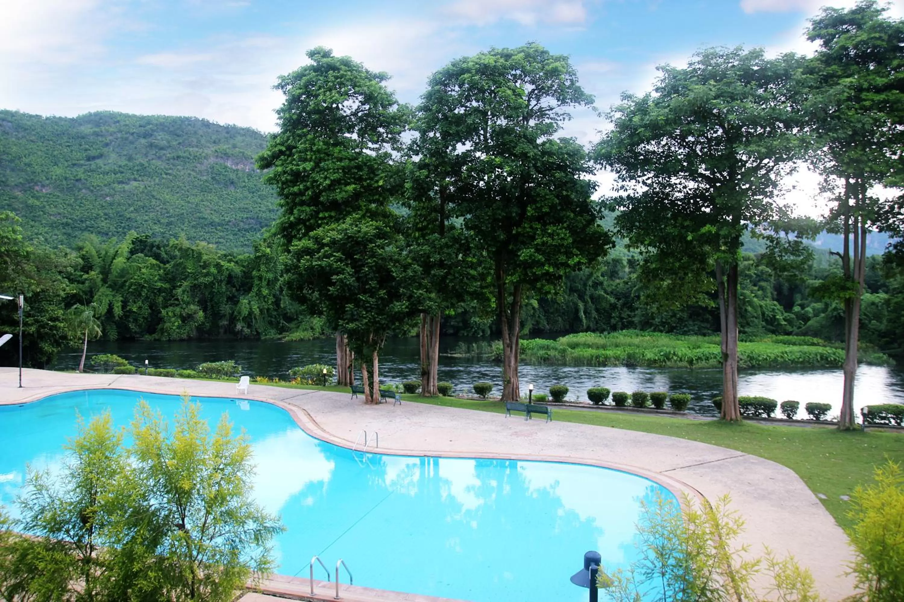 Natural landscape in Aekpailin River Kwai Resort