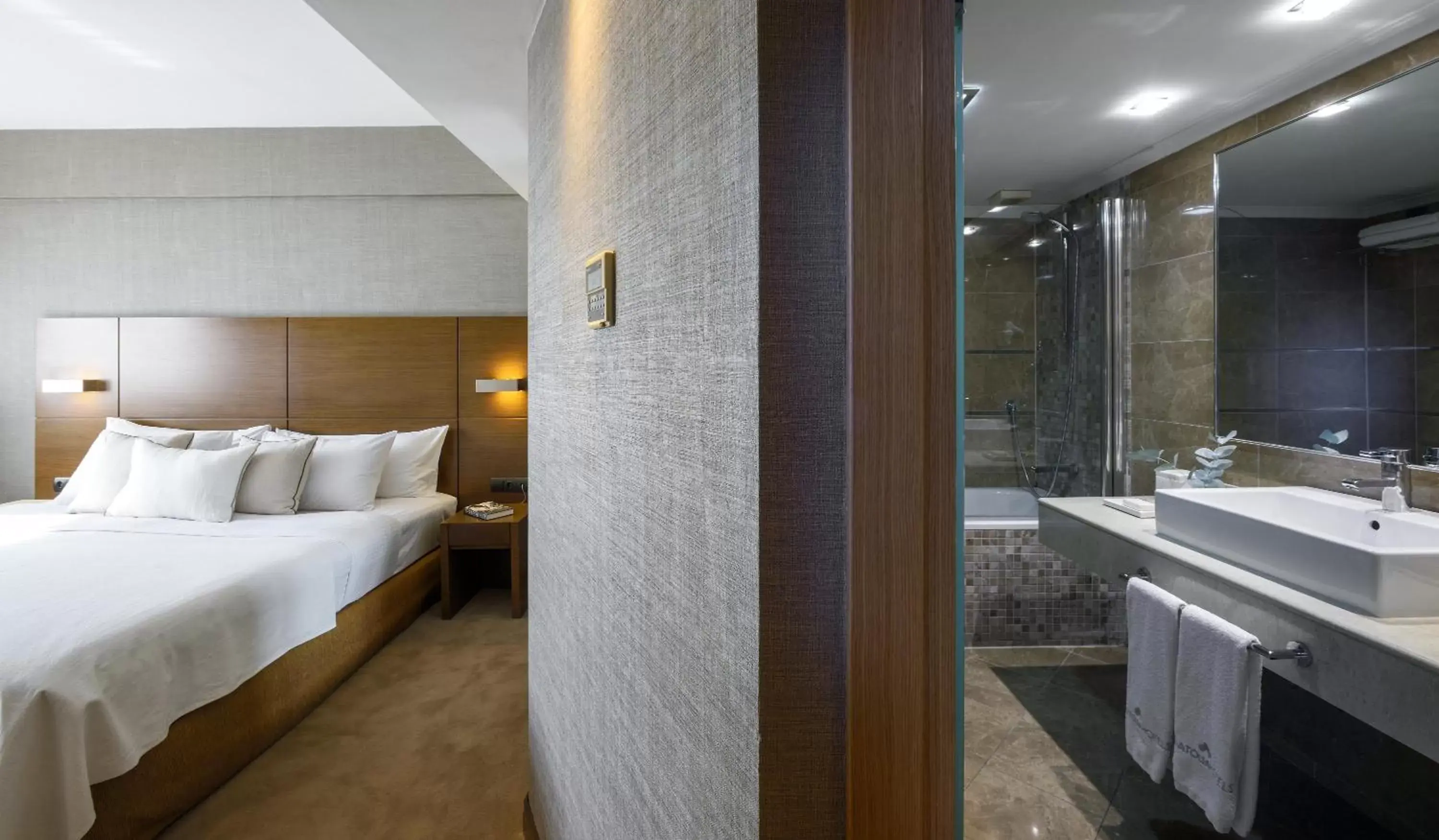 Bed, Bathroom in Anatolia Hotel