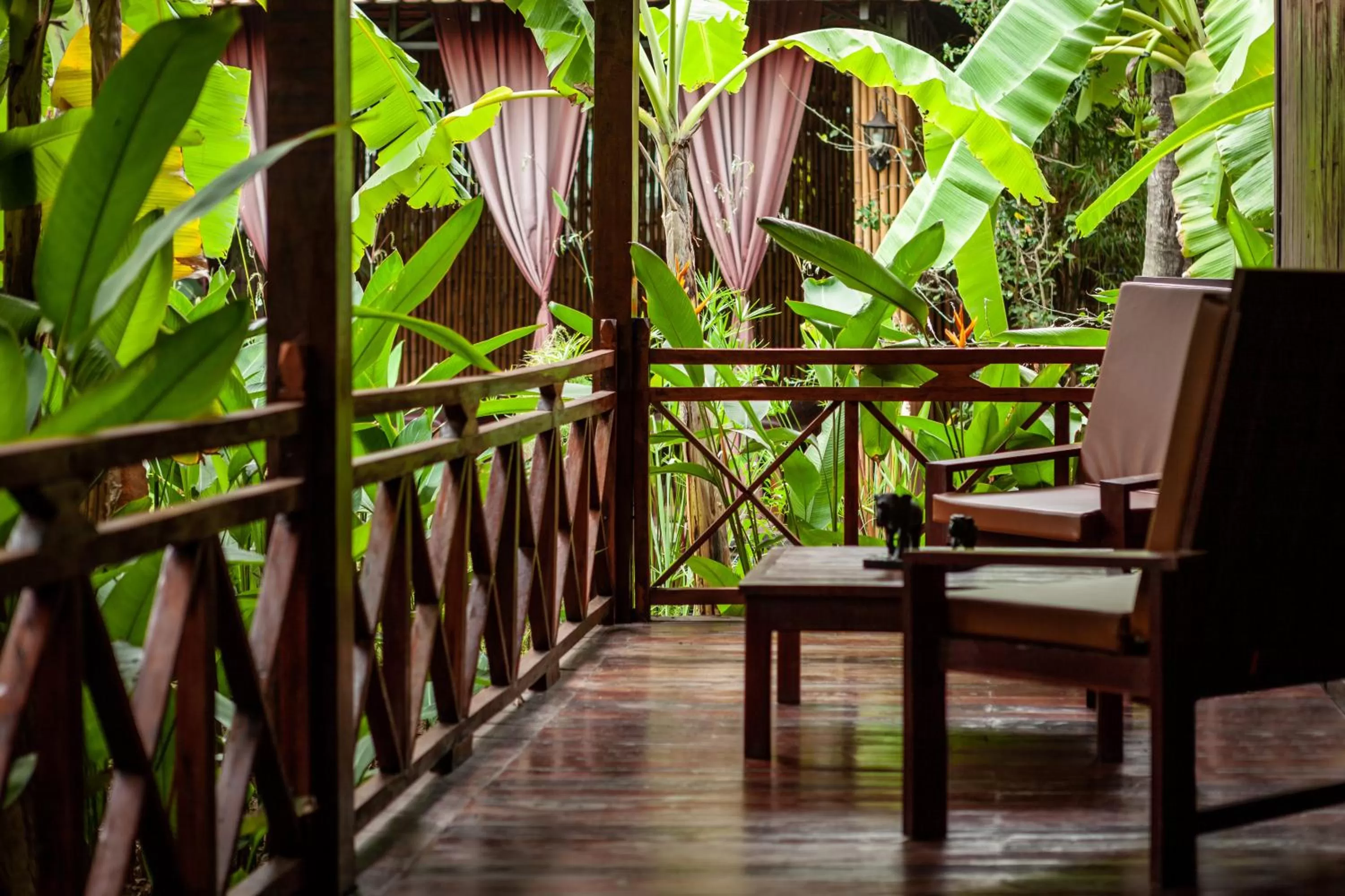Balcony/Terrace in Authentic Khmer Village Resort