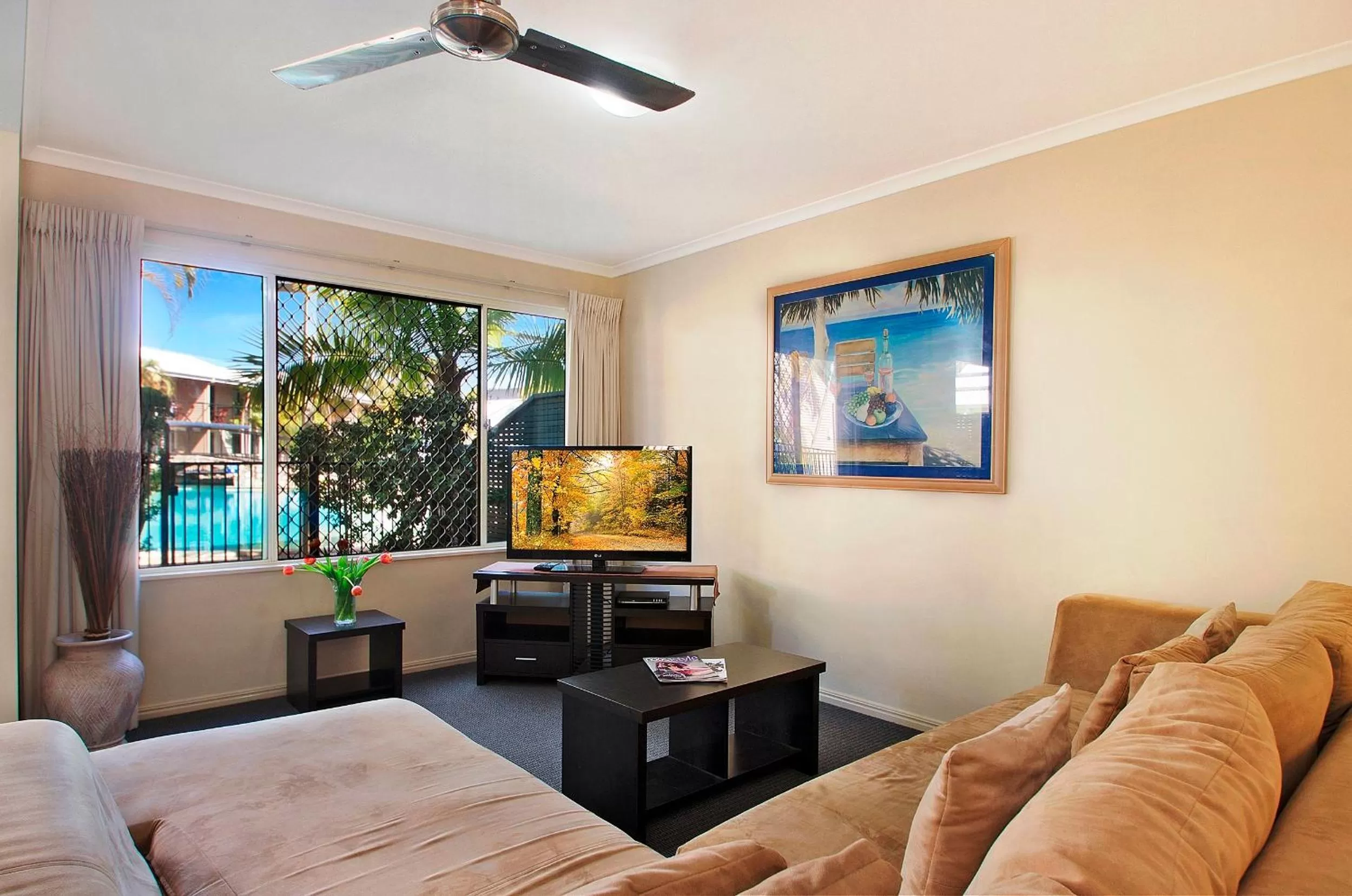 Living room in Ivory Palms Resort Noosa