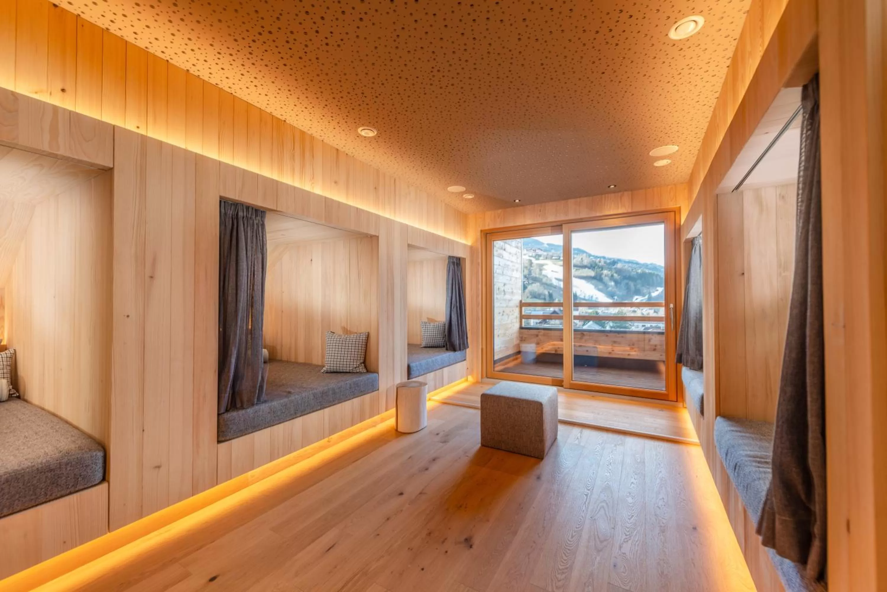 Sauna, Bed in Stadtvilla Schladming Boutiquehotel