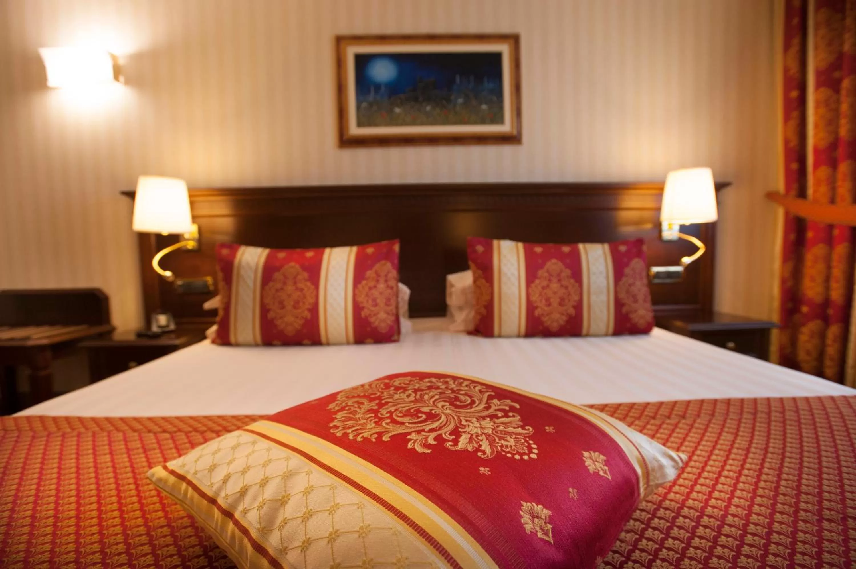 Bed in Hotel Calissano