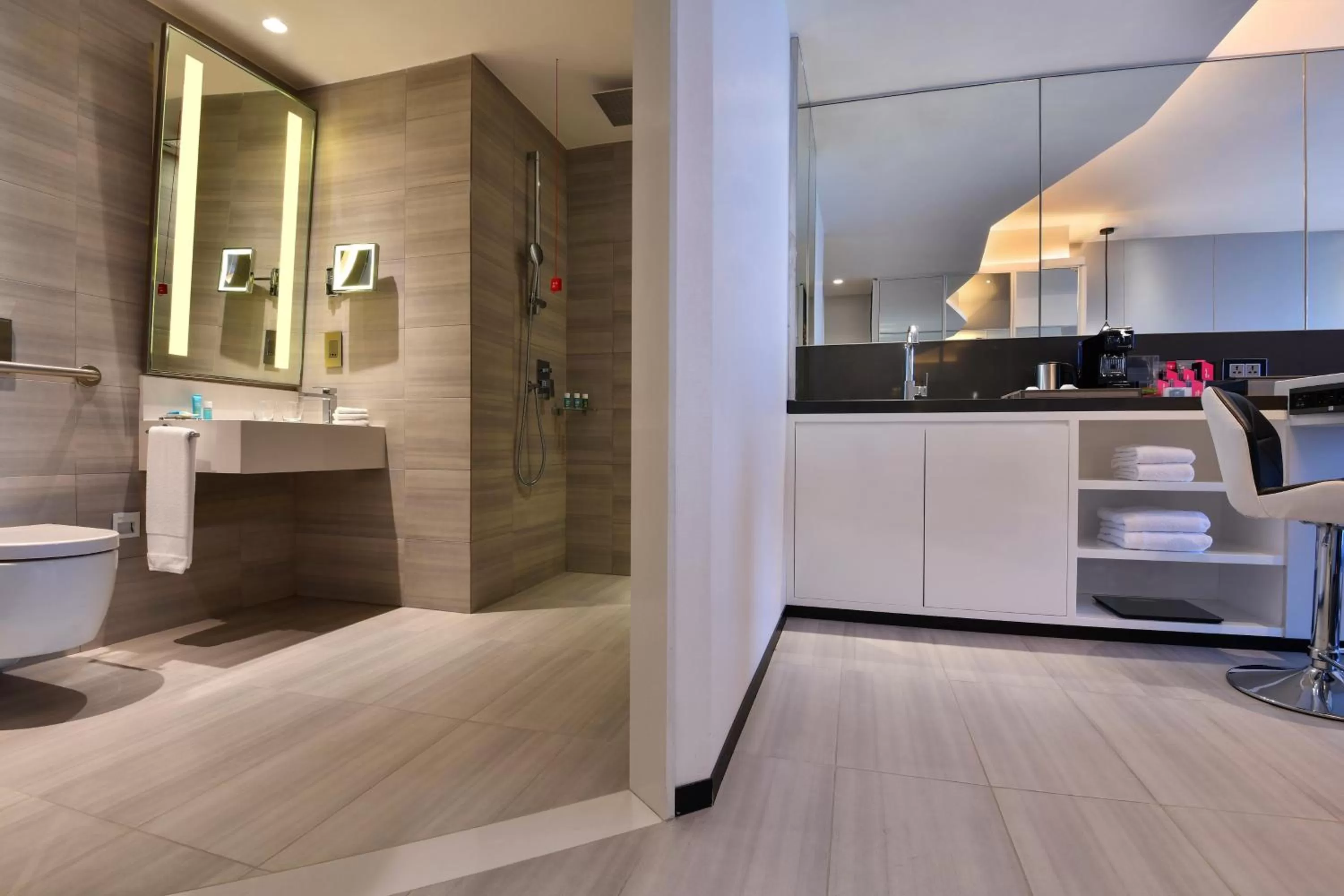 Bathroom in W Amman Hotel