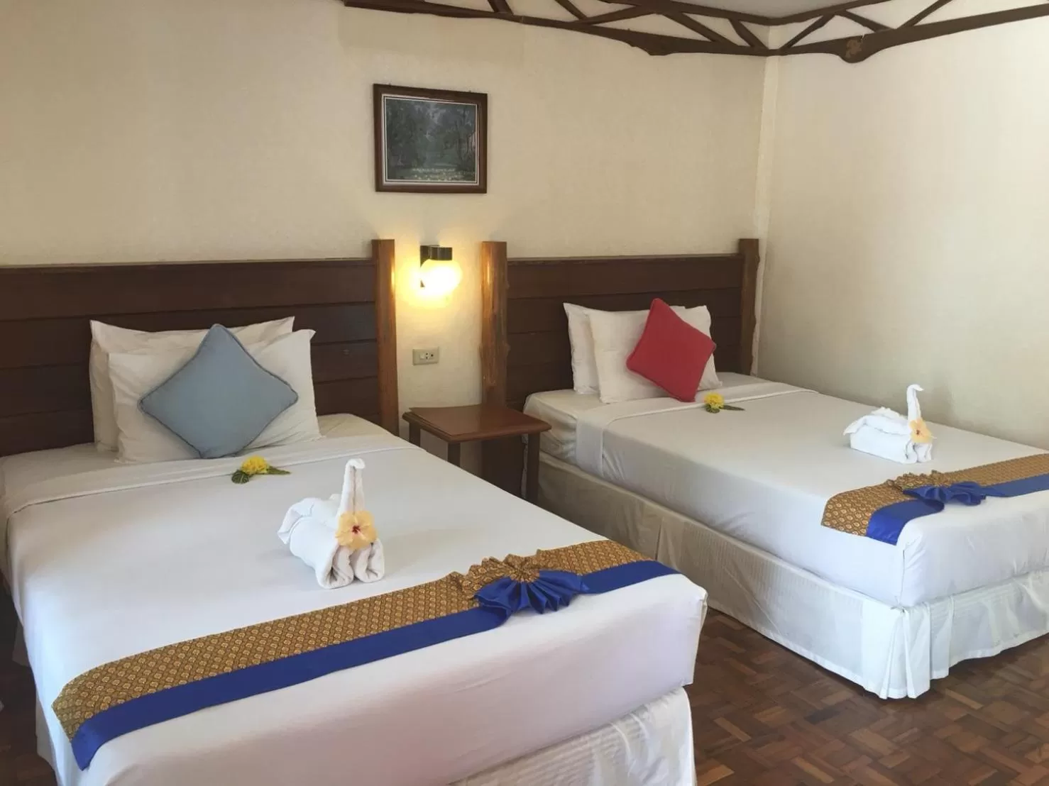 Bed in Koh Ngai Resort