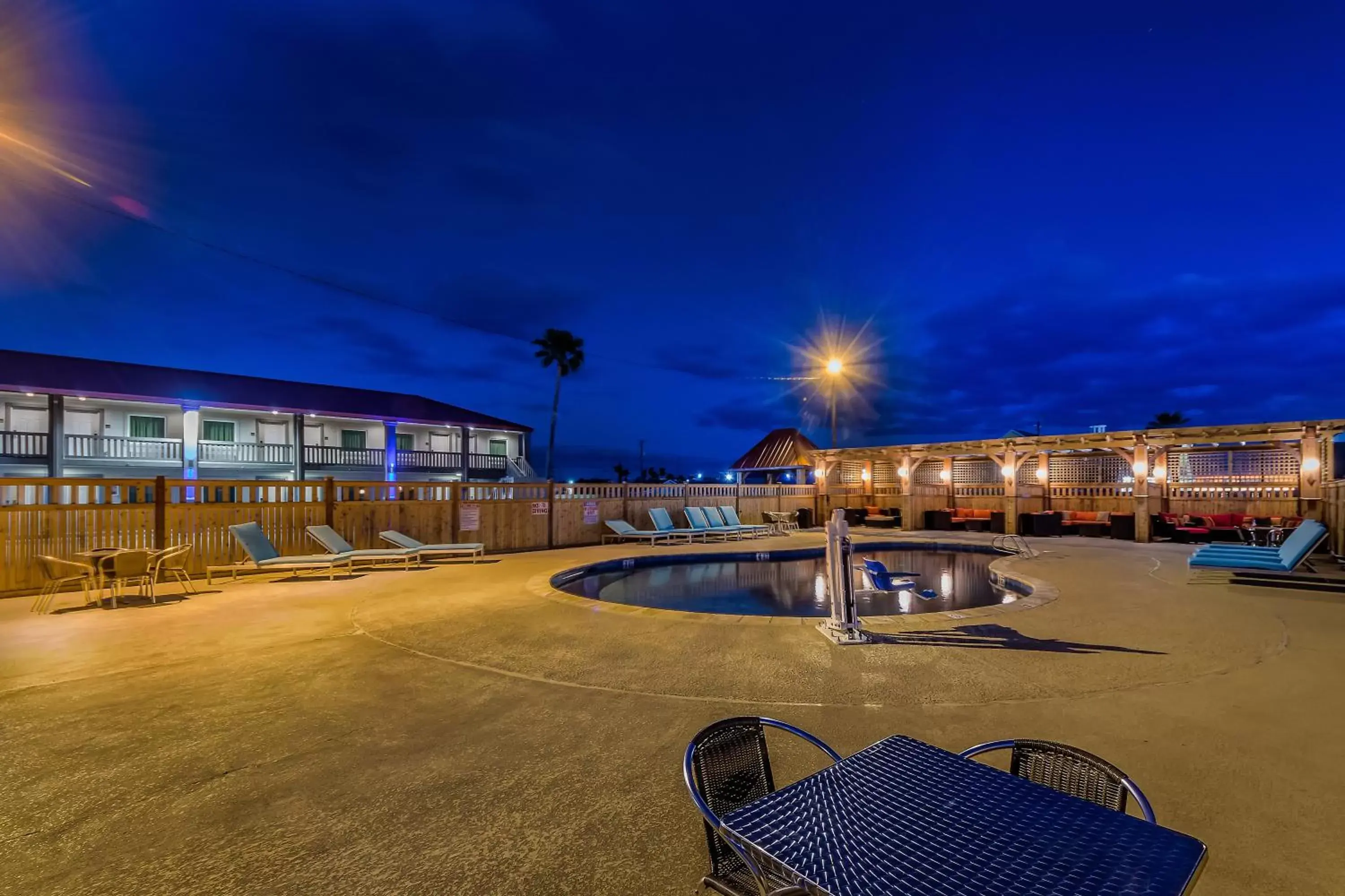 Facade/entrance in Ocean's Edge Hotel, Port Aransas,TX