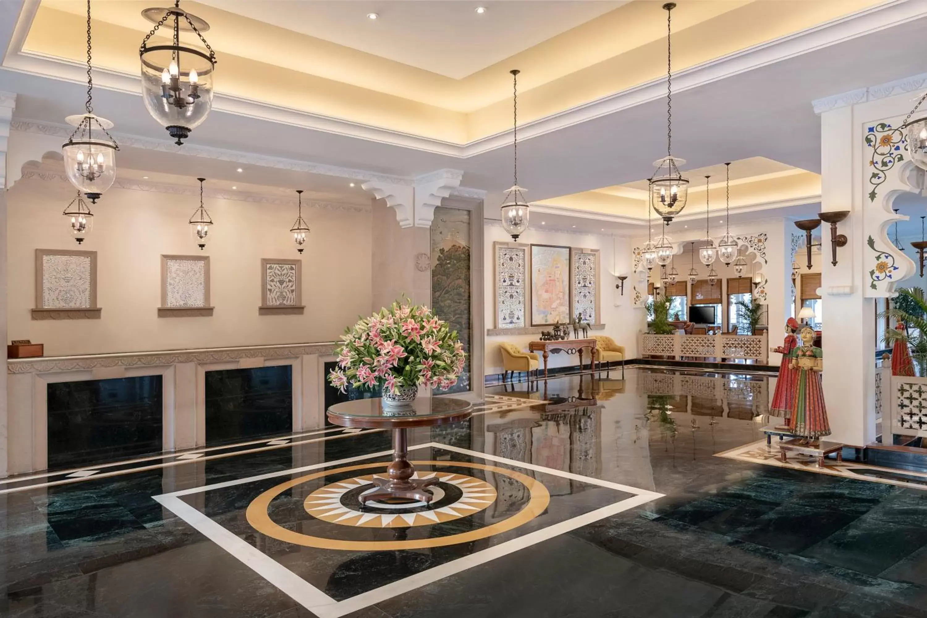 Lobby or reception in Trident Udaipur Lobby or reception in Trident Udaipur