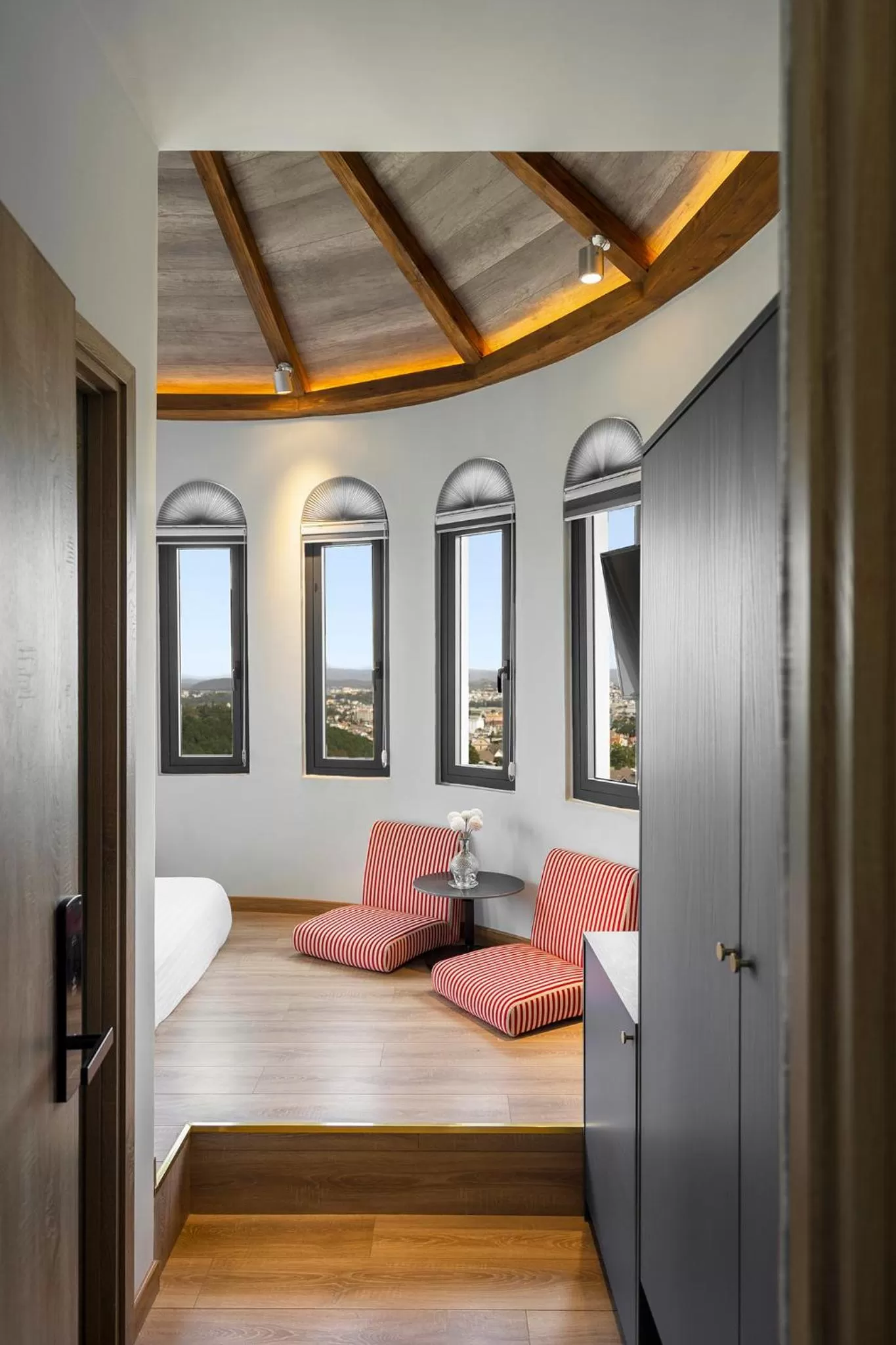 Seating area, Bed in De La Sol Villa Dalat