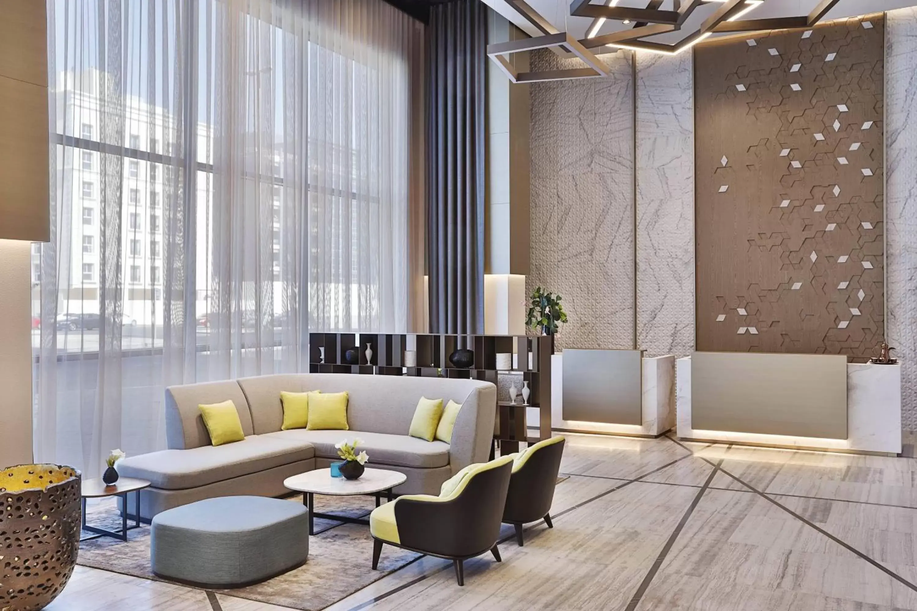Lobby or reception, Seating Area in Courtyard by Marriott Dubai, Al Barsha