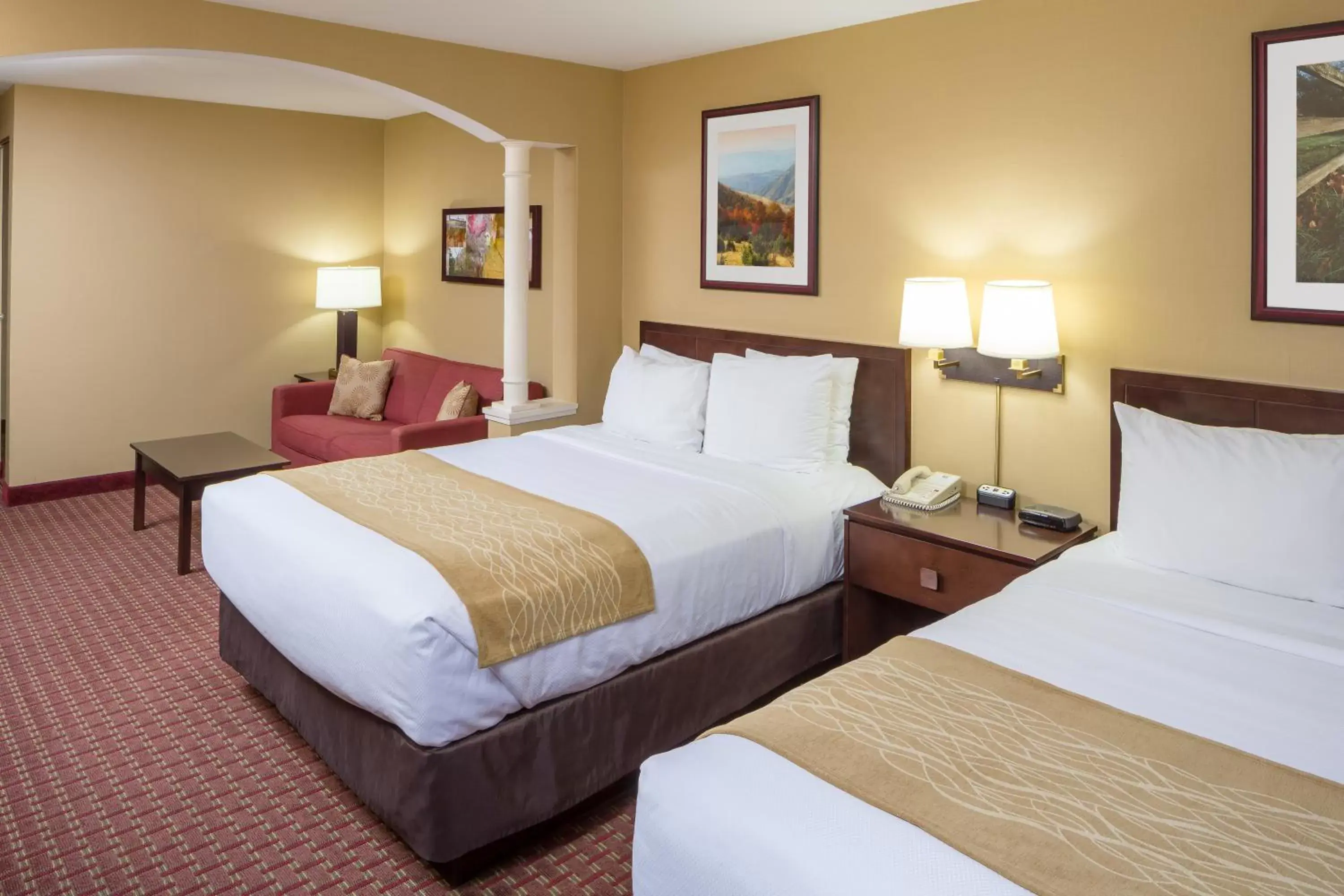 Queen Room with Two Queen Beds - Accessible/Non-Smoking  in Comfort Inn & Suites Near Burke Mountain