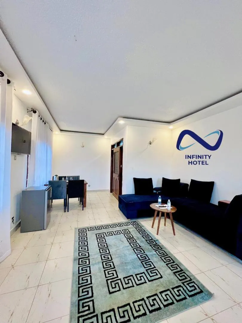 Living room in Infinity Hotel Kampala