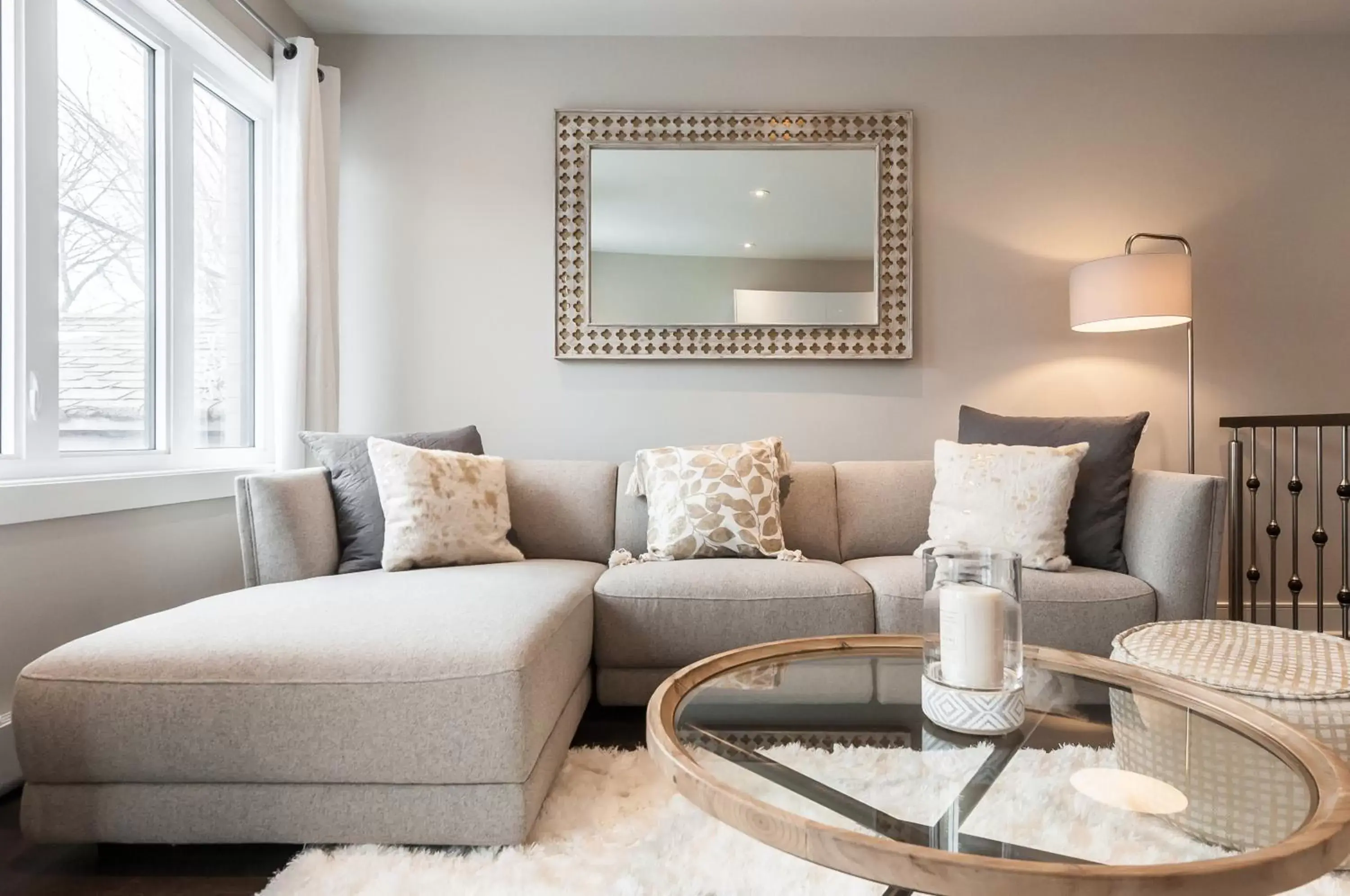 Living room, Seating Area in Parc Avenue Lofts