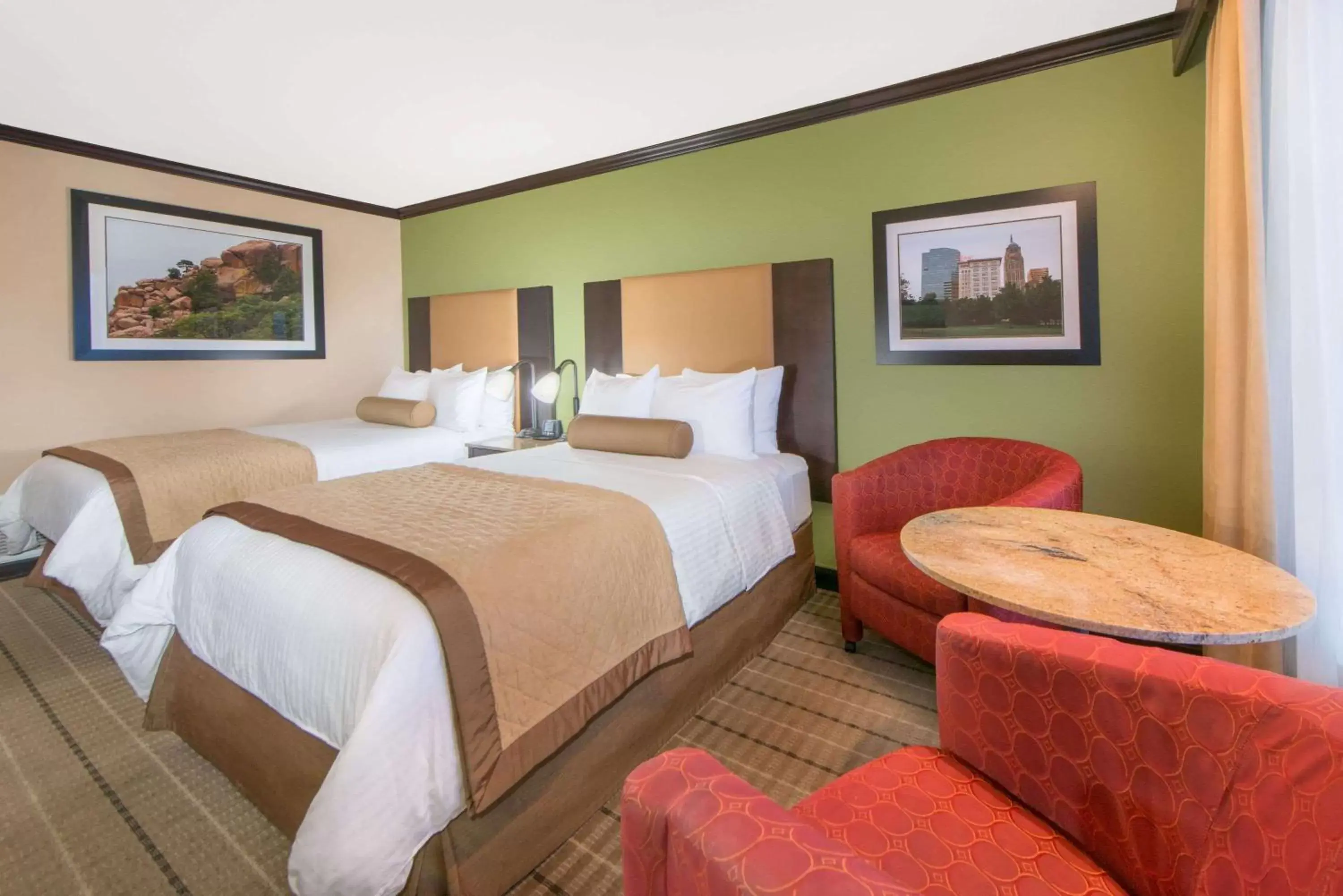 Photo of the whole room, Bed in Wyndham Garden Oklahoma City Airport Near Downtown