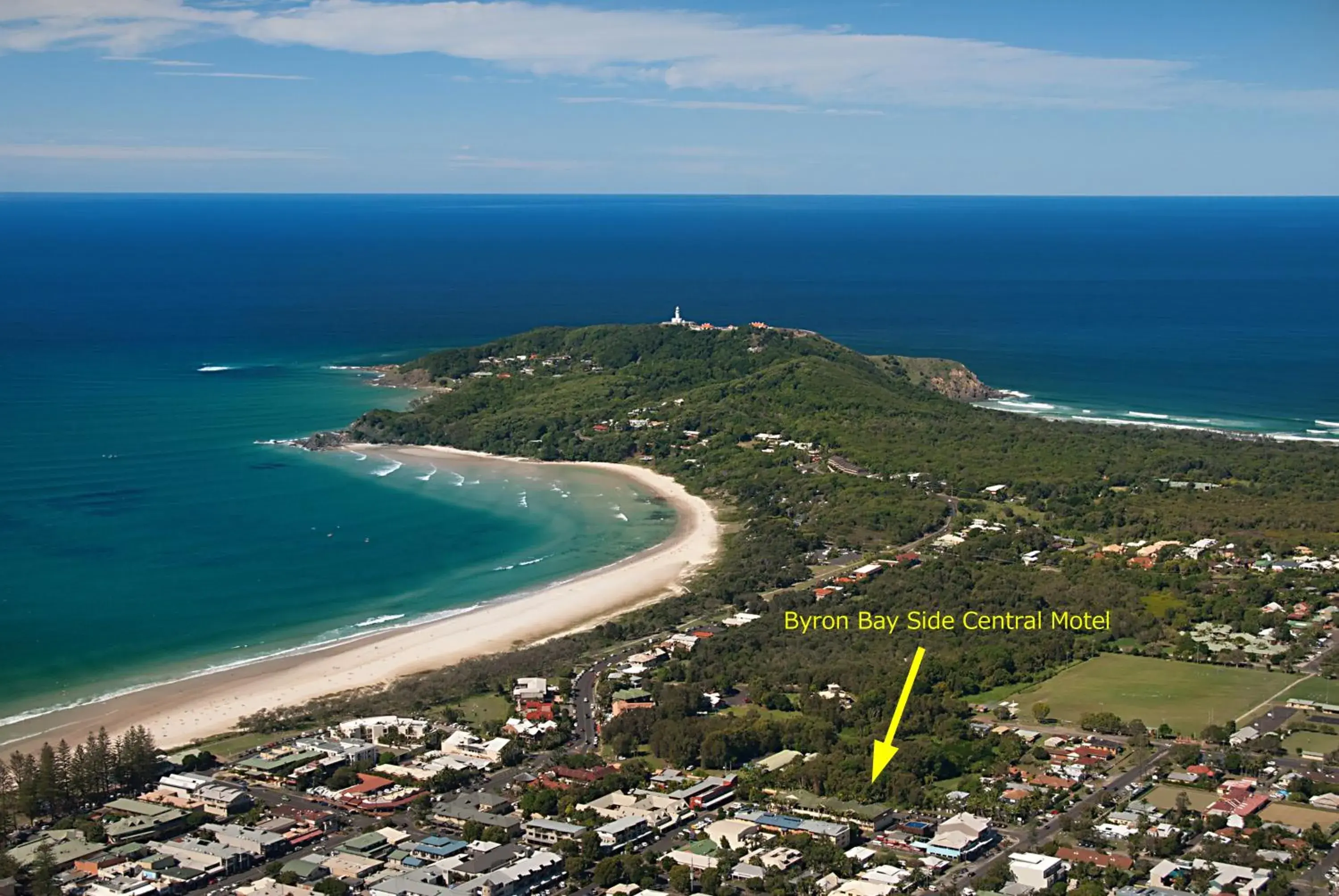Area and facilities, Bird's-eye View in Byron Bay Side Central Motel