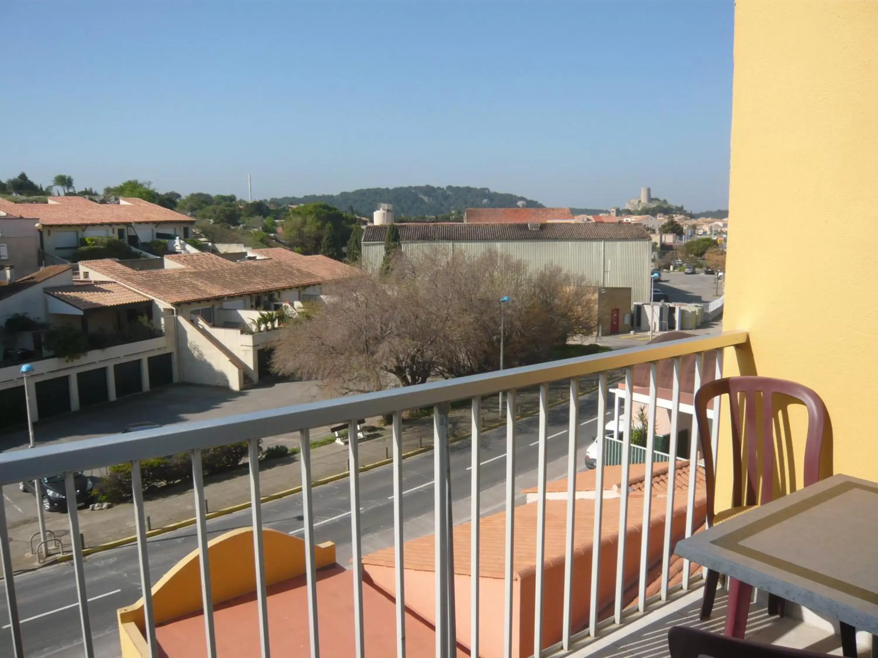 Balcony/Terrace, Pool View in Hôtel Port Beach