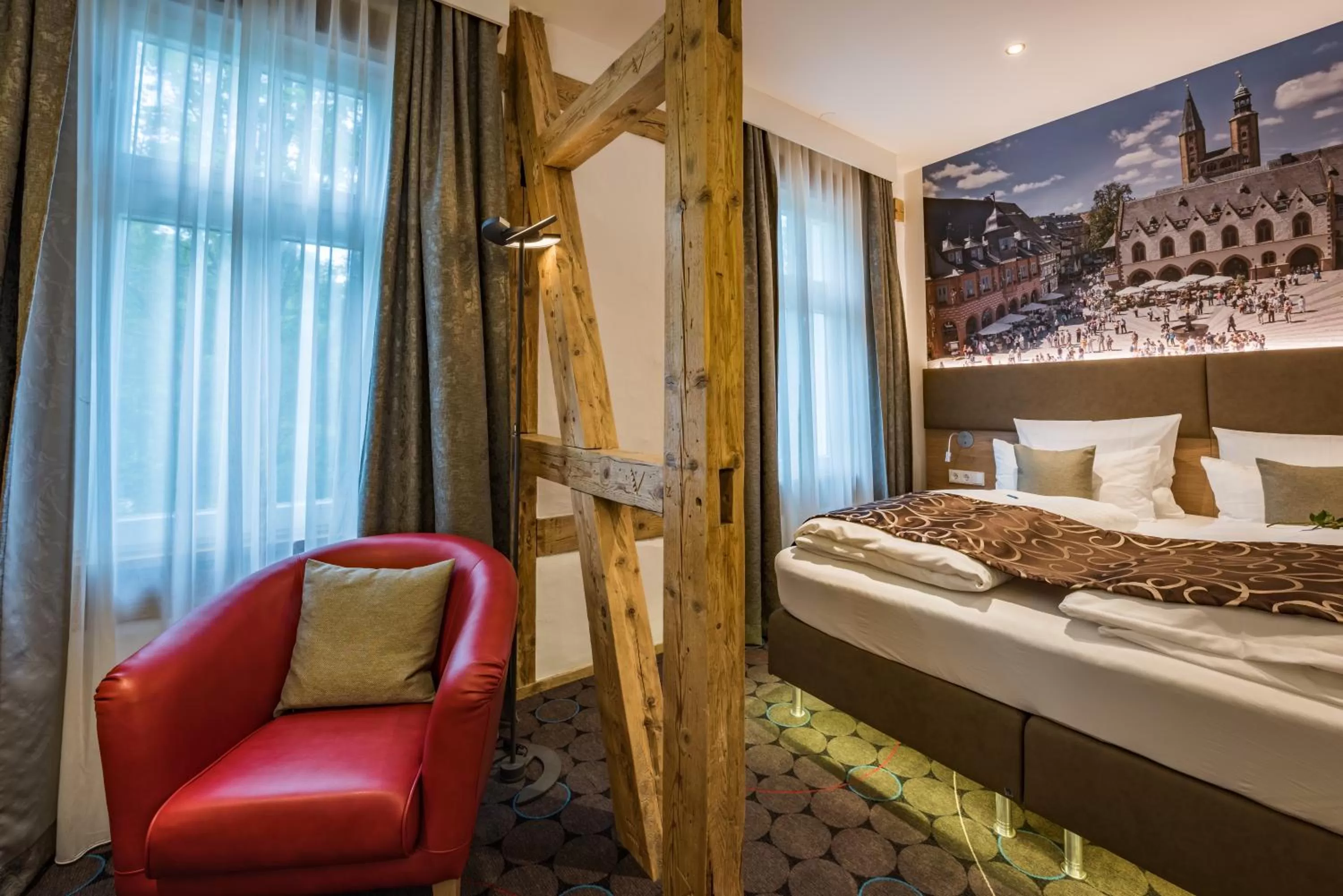 Photo of the whole room, Bed in AKZENT Hotel Villa Saxer