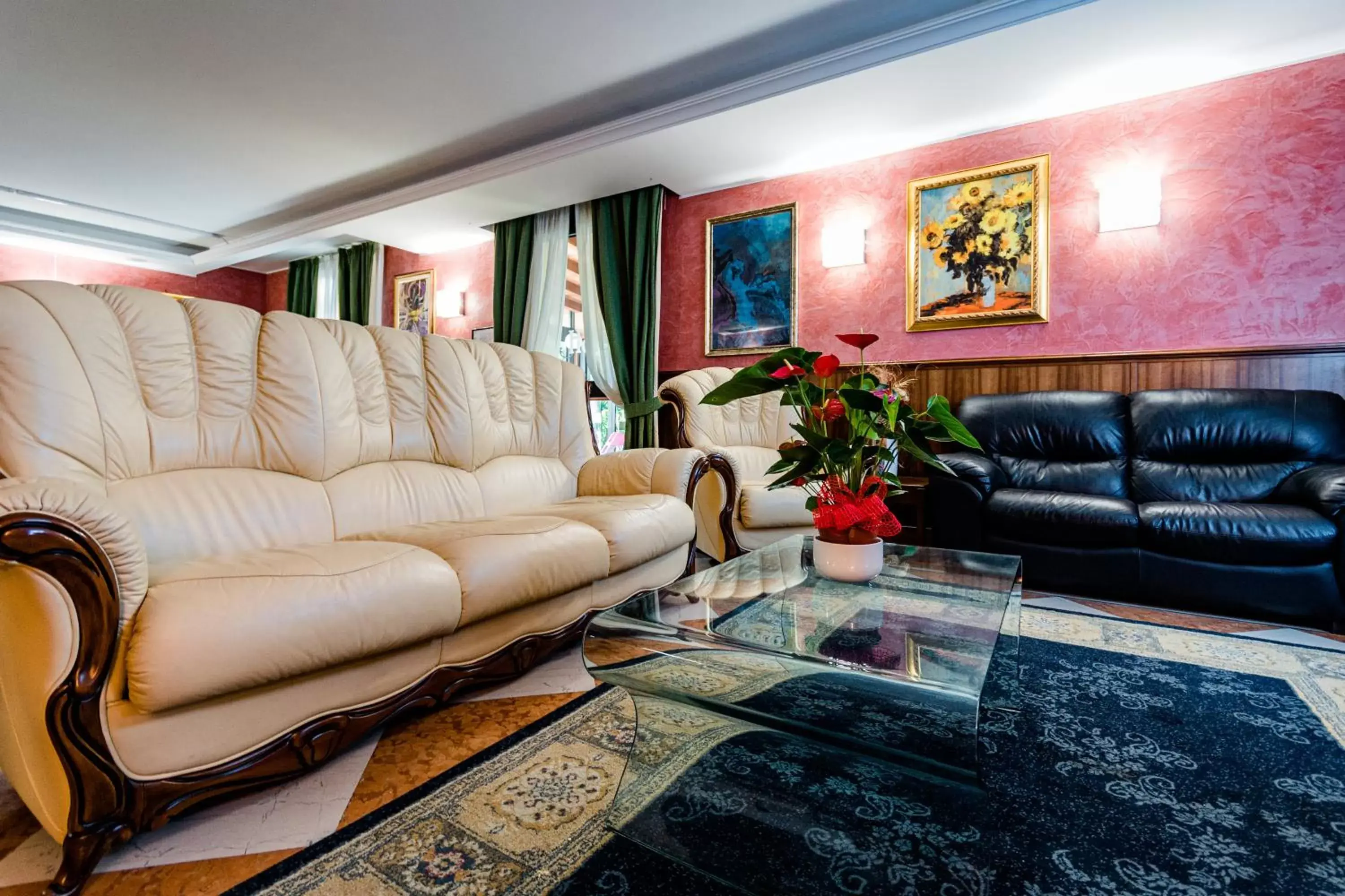 Communal lounge/ TV room, Seating Area in Hotel Lucrezia Borgia