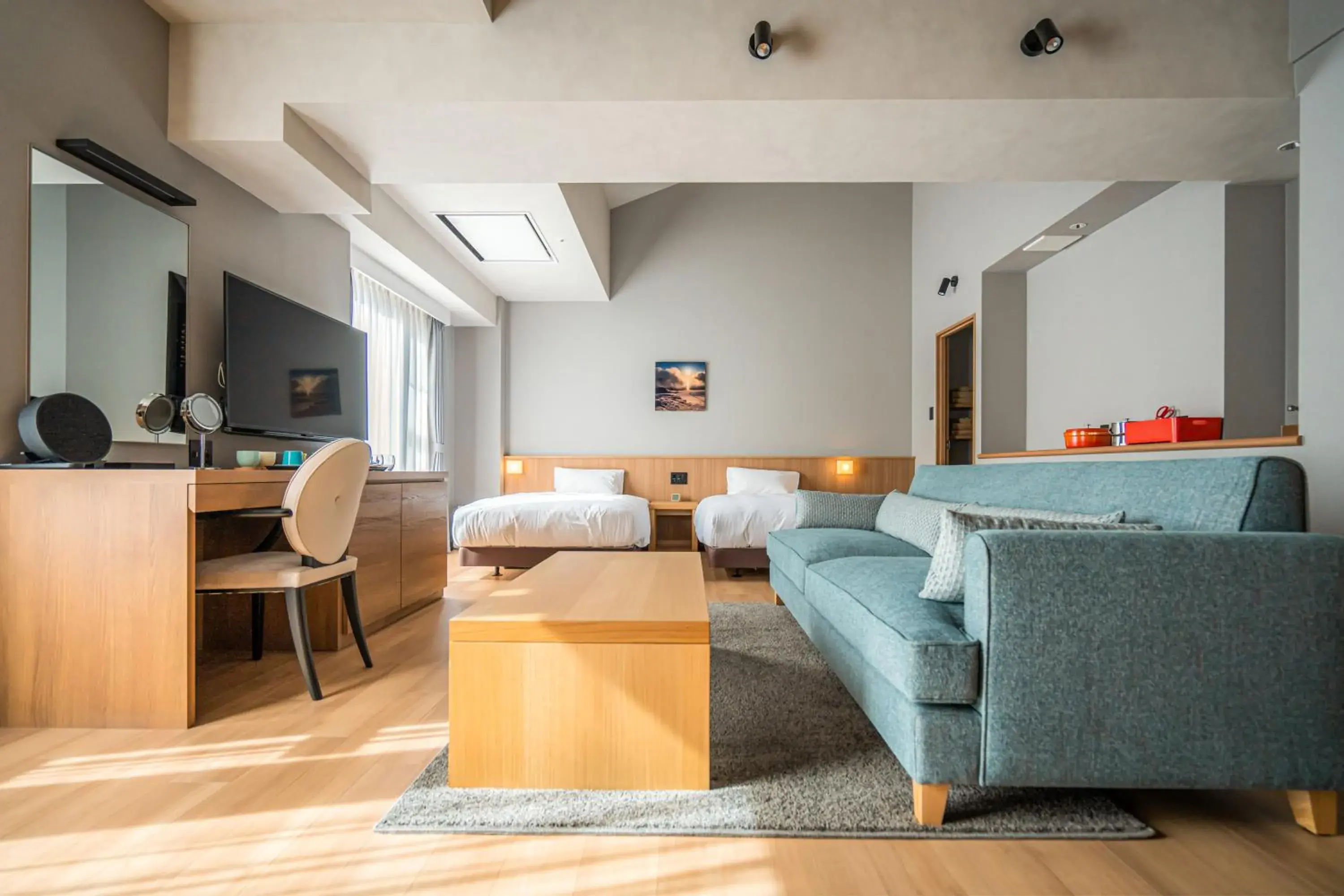 Living room, Seating Area in Asahidake Onsen Hotel Bear Monte