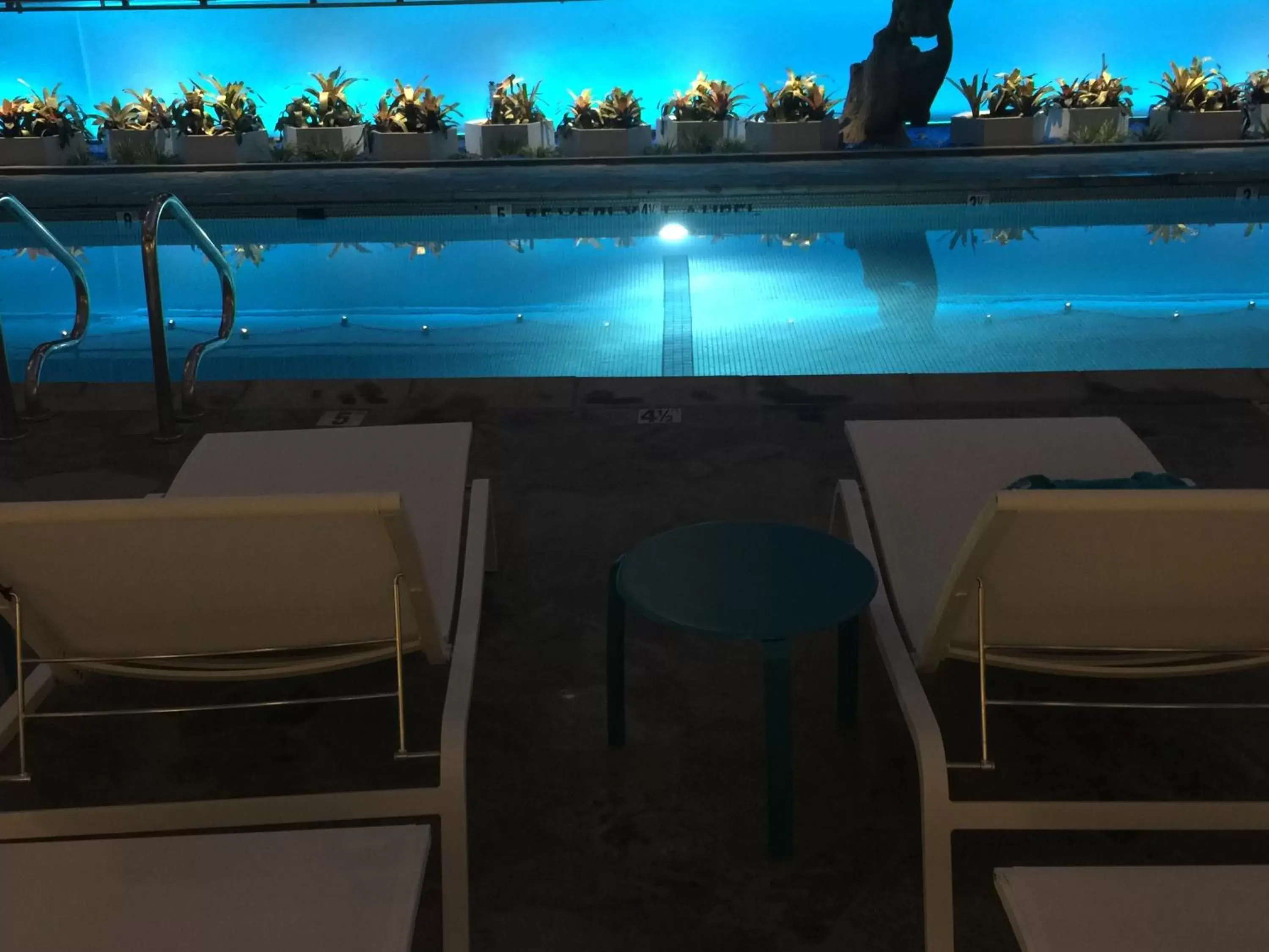 Swimming pool, Balcony/Terrace in Beverly Laurel Hotel