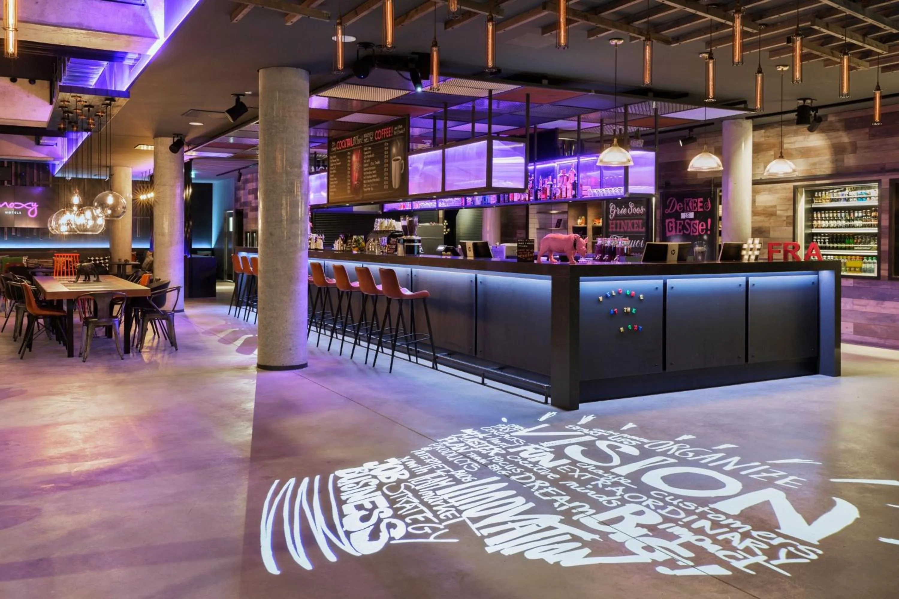 Lobby or reception in MOXY Frankfurt East