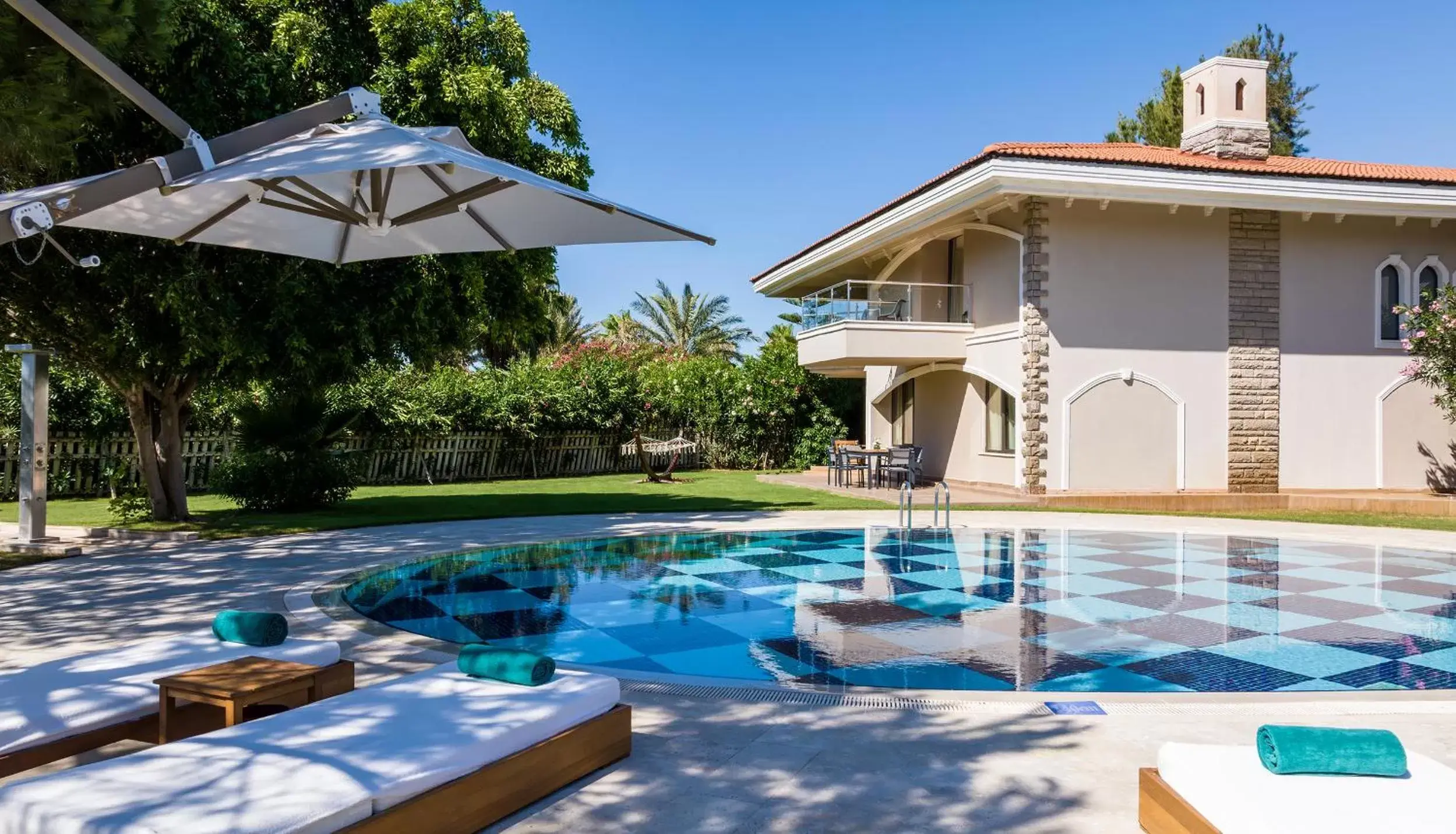 Patio, Swimming Pool in Sirene Belek Hotel