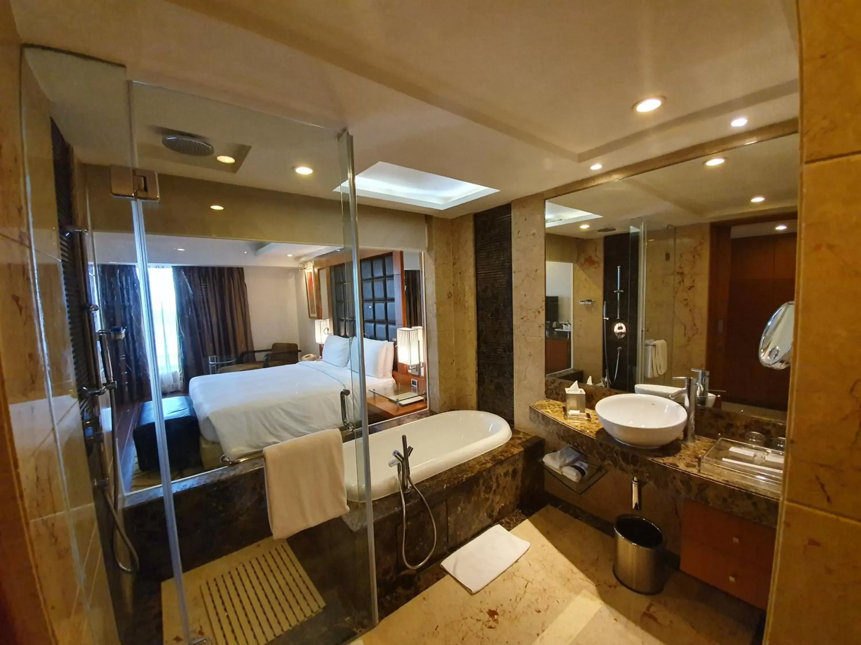 Bathroom in Radisson Blu Plaza Delhi Airport