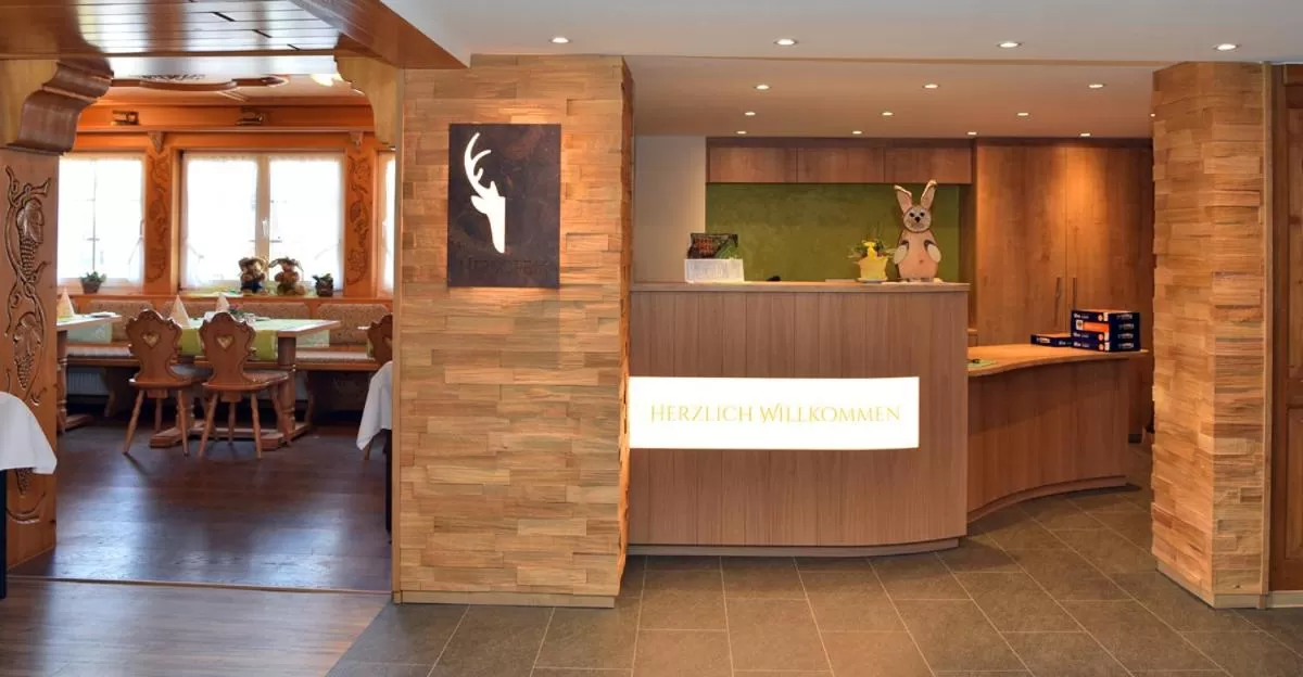 Lobby or reception in Hotel Hirschen
