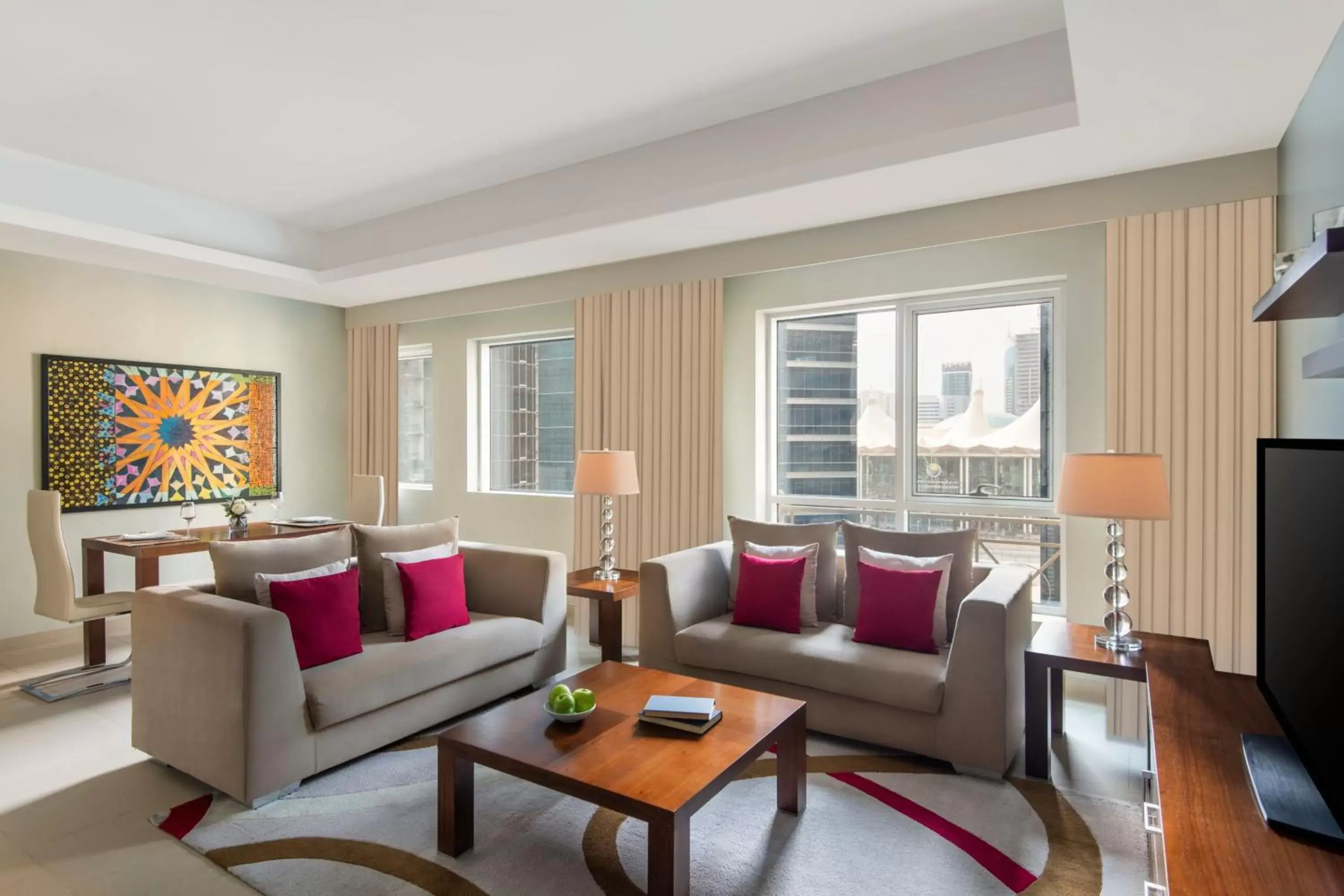 Bedroom, Seating Area in Marriott Executive Apartments City Center Doha