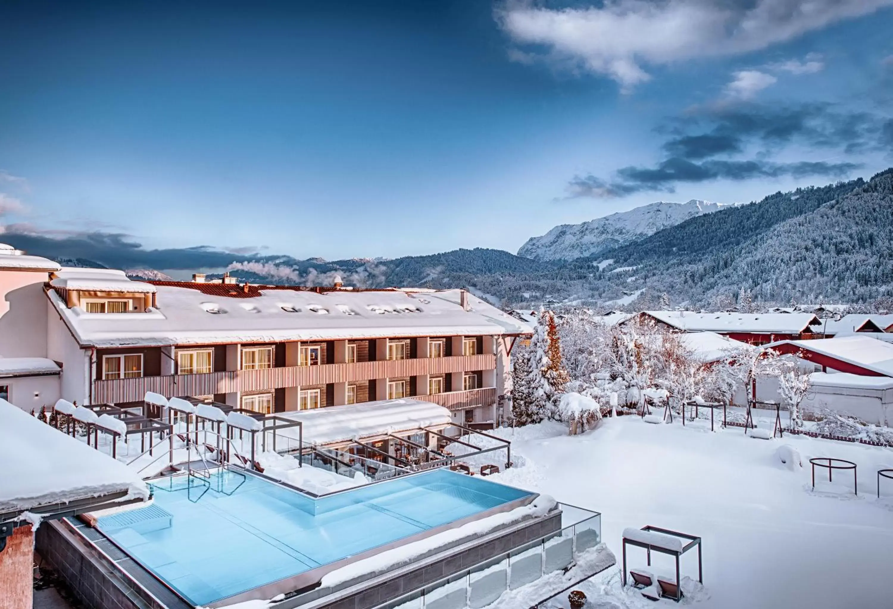 Property building, Winter in Obermühle 4*S Boutique Resort