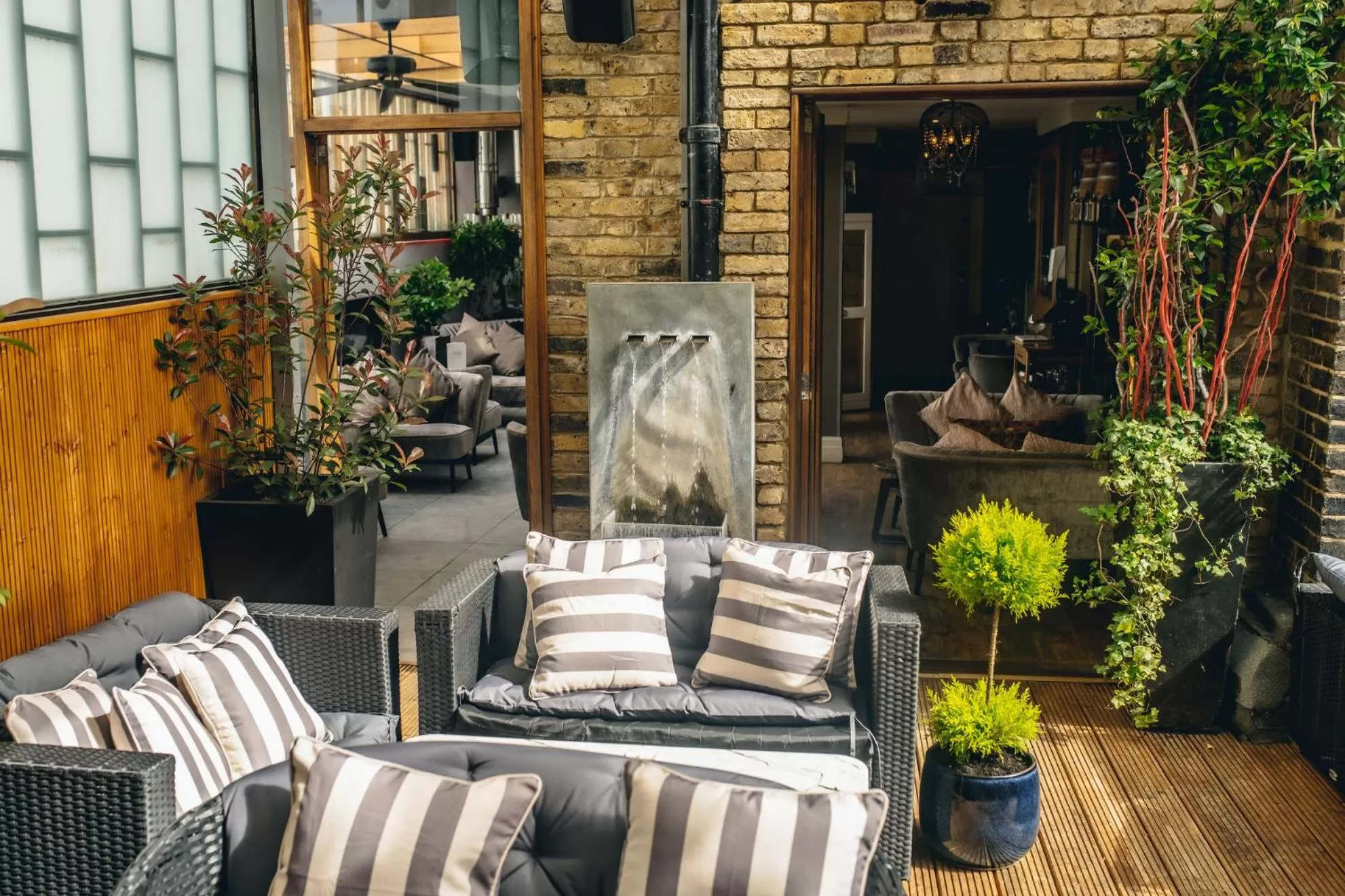 Seating area in Karma Sanctum Soho Hotel