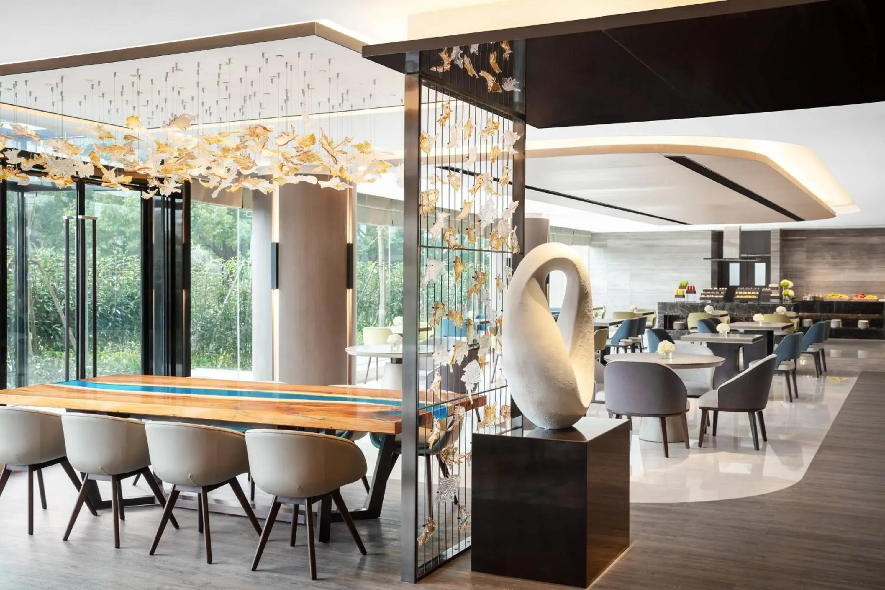 Lounge or bar, Restaurant/Places to Eat in Shanghai Marriott Hotel Hongqiao