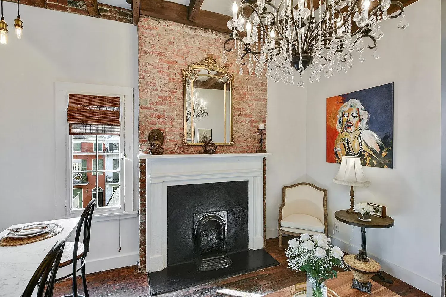 Seating area in French Quarter Mansion