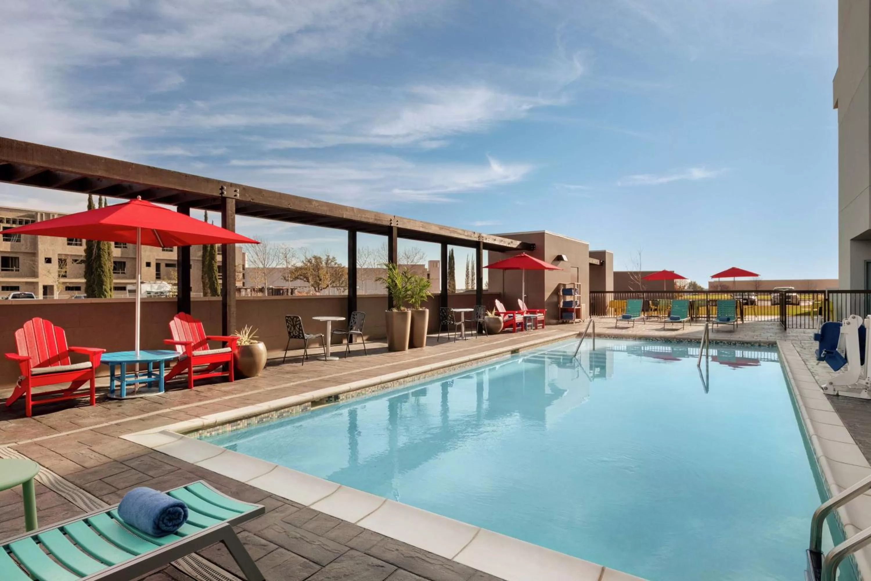 Pool view in Home2 Suites By Hilton San Antonio North Stone Oak