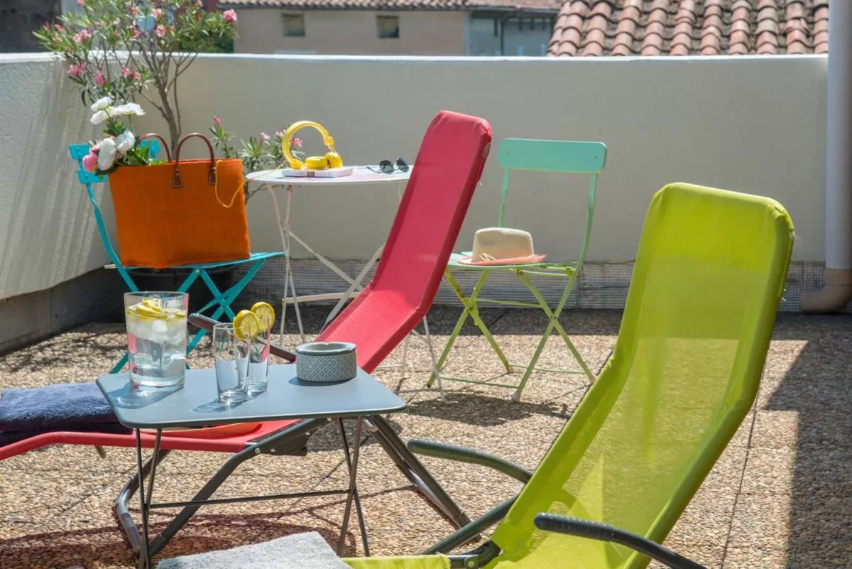 Patio in Hotel du Forum