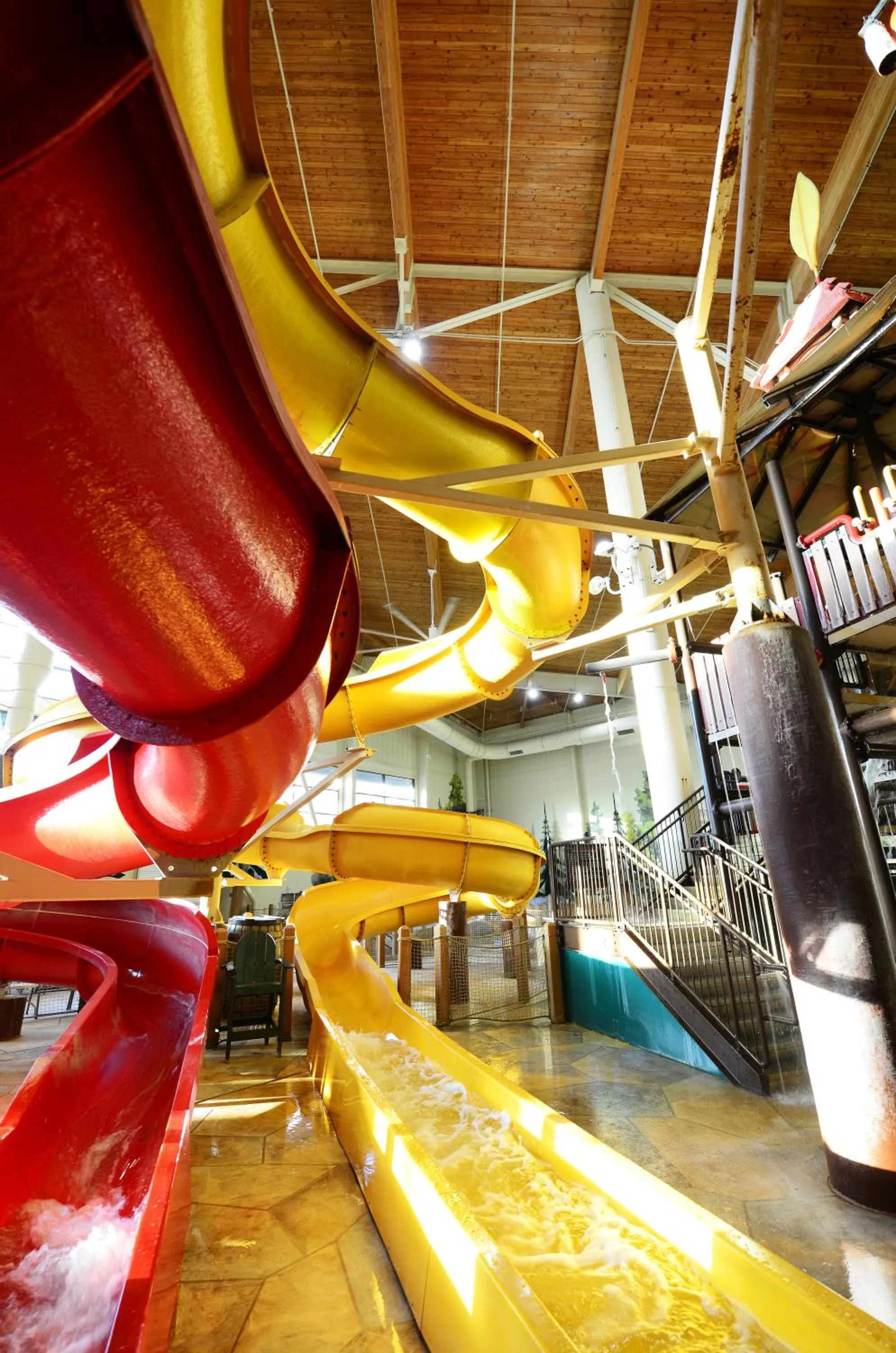 Aqua park in Great Wolf Lodge Williamsburg