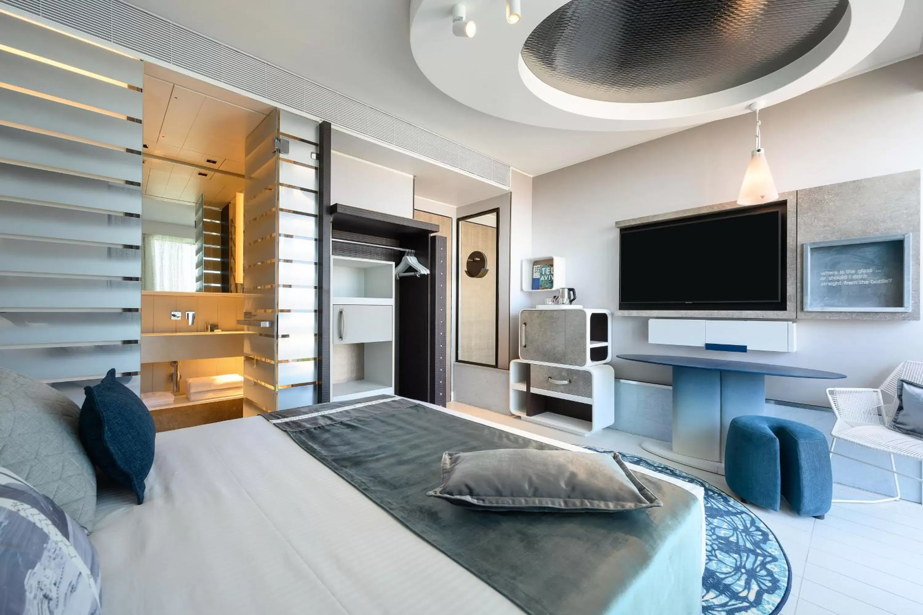 TV and multimedia, Bed in Port Tower by Isrotel Design TV and multimedia, Bed in Port Tower by Isrotel Design