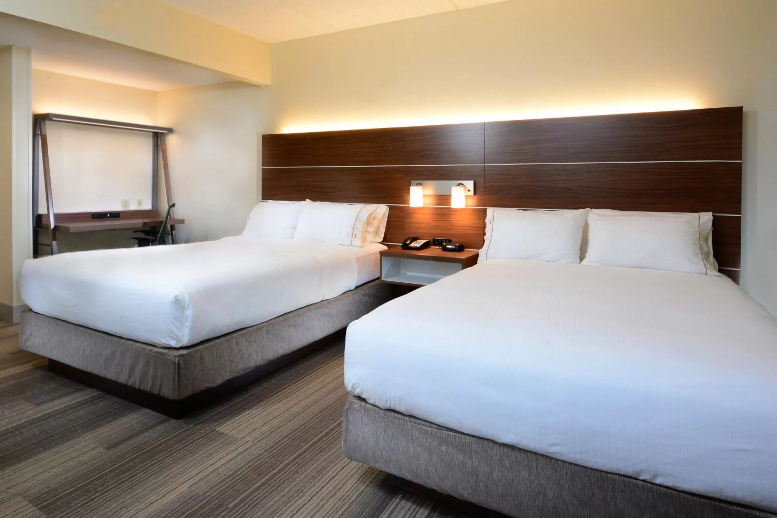 Photo of the whole room, Bed in Holiday Inn Express & Suites Raleigh Durham Airport at RTP by IHG