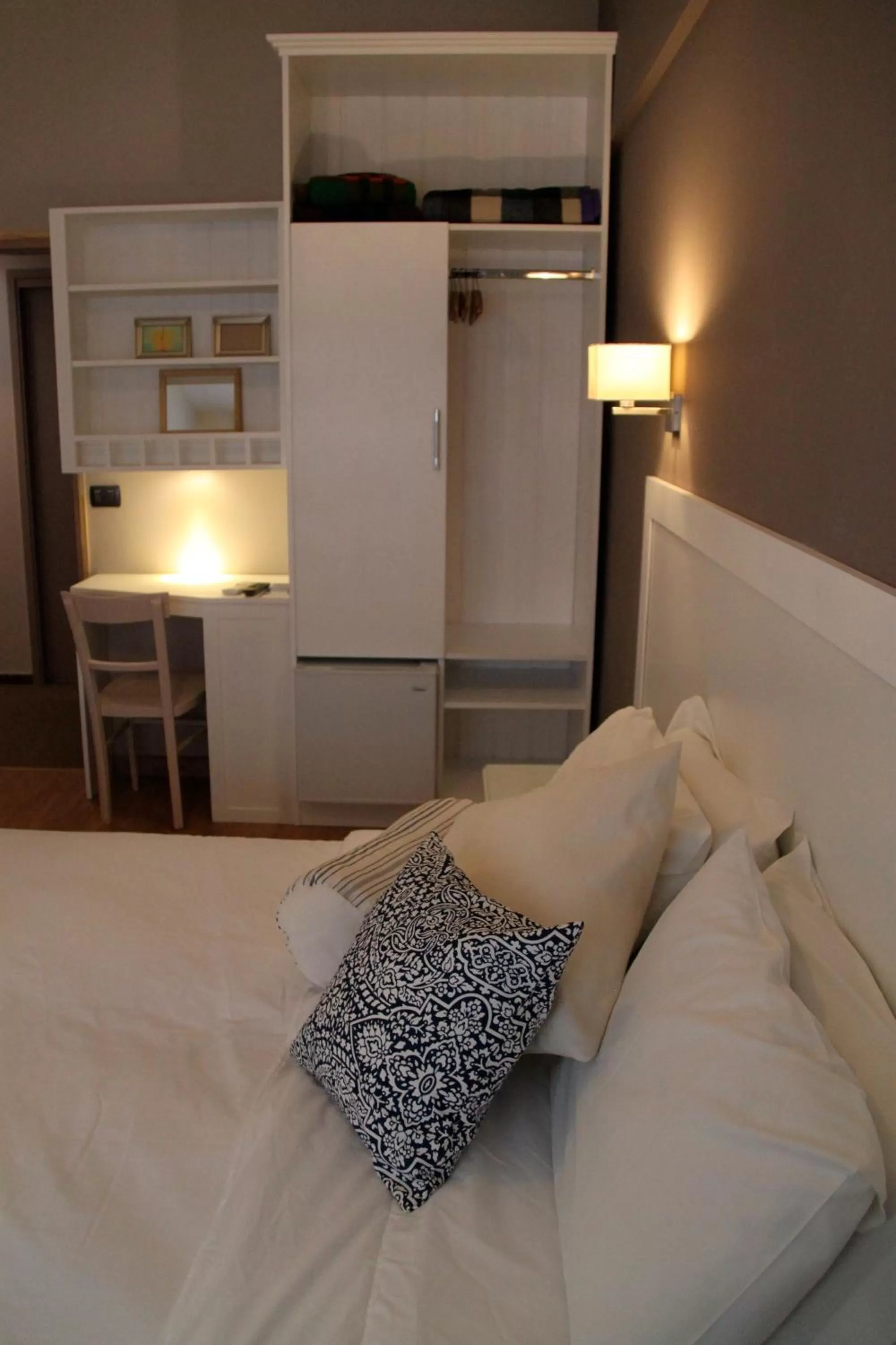 Decorative detail, Bed in Hotel Milano