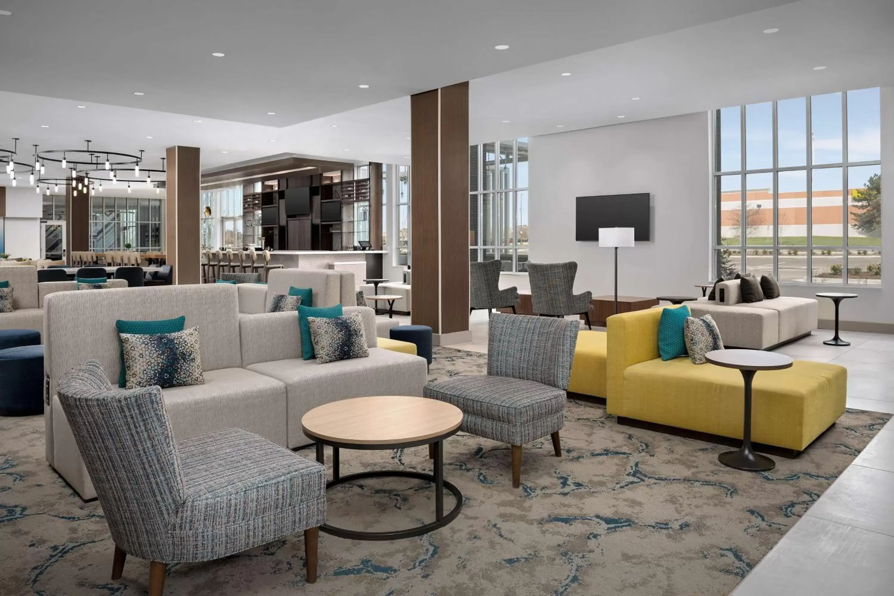 Lobby or reception, Lounge/Bar in Hilton Garden Inn Florence Cincinnati Airport South